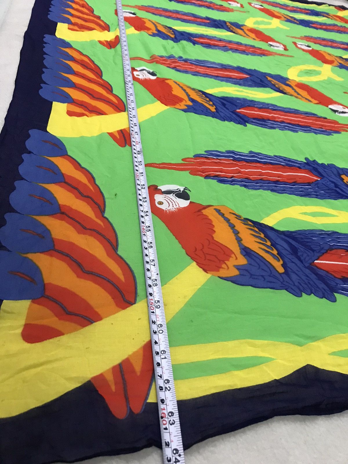 Hermes × Vintage Vintage Hermes Scarf Big Size Rare Size Nice Design Size ONE SIZE - 7 Thumbnail
