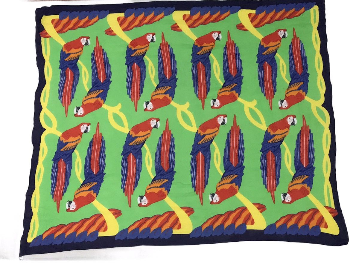 Hermes × Vintage Vintage Hermes Scarf Big Size Rare Size Nice Design Size ONE SIZE - 1 Thumbnail