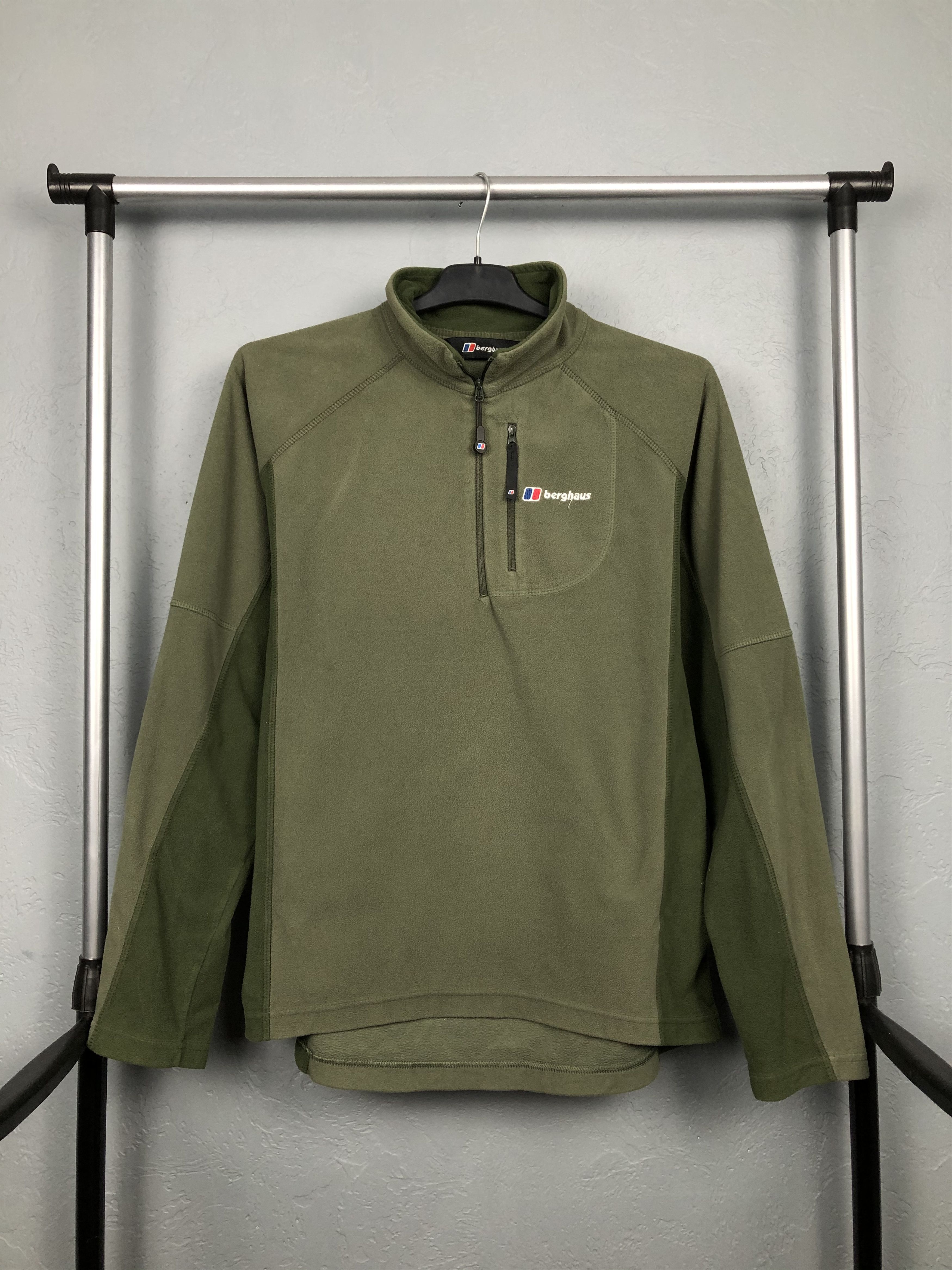 Berghaus × Vintage Berghaus Vintage Mens Fleece 1\4 Zip Jacket Size US M / EU 48-50 / 2 - 1 Thumbnail