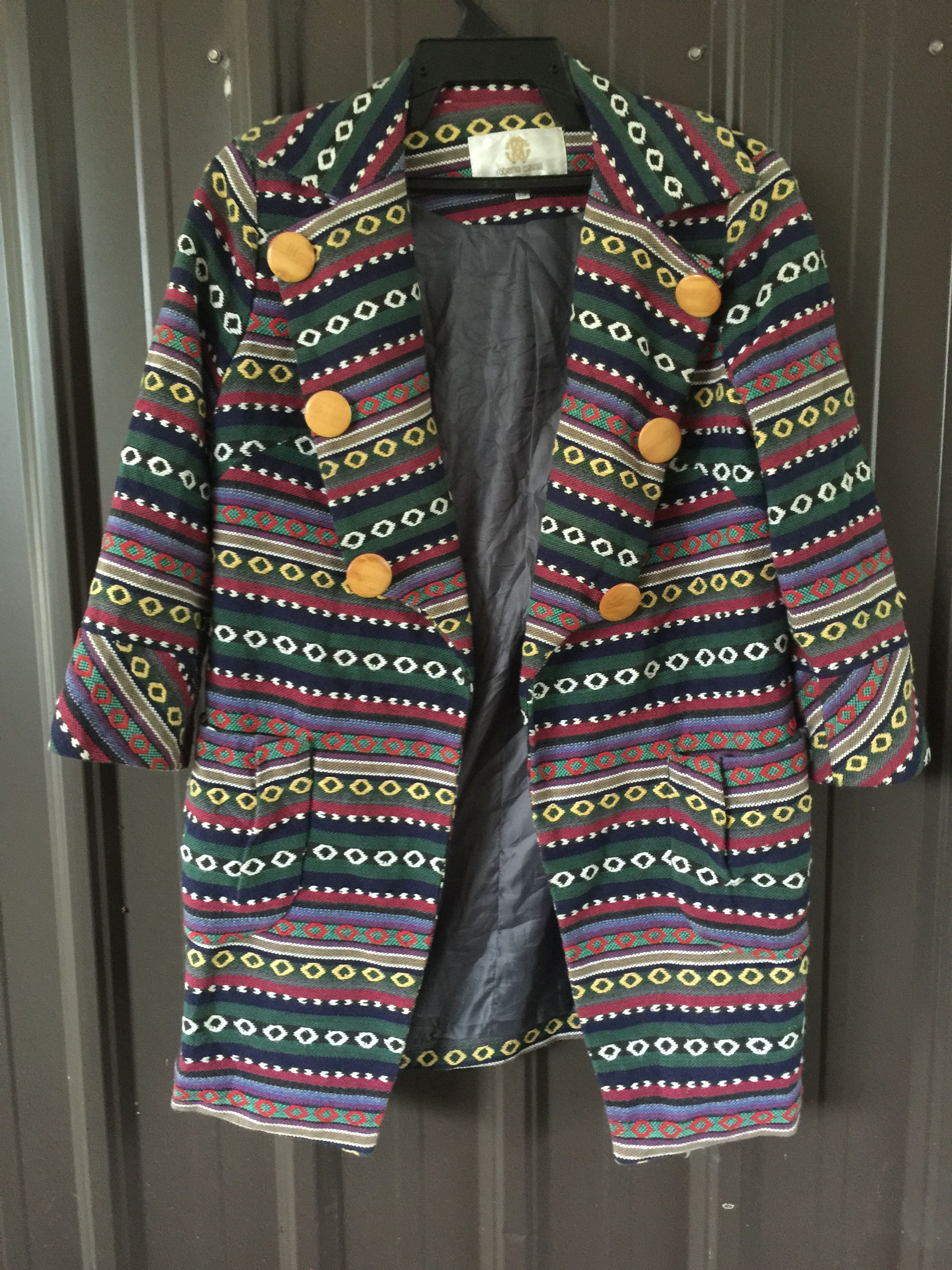 Just Cavalli × Roberto Cavalli 🔥Offer Now🔥Vintage 80s Roberto Cavalli Jacket Size S / US 4 / IT 40 - 1 Thumbnail