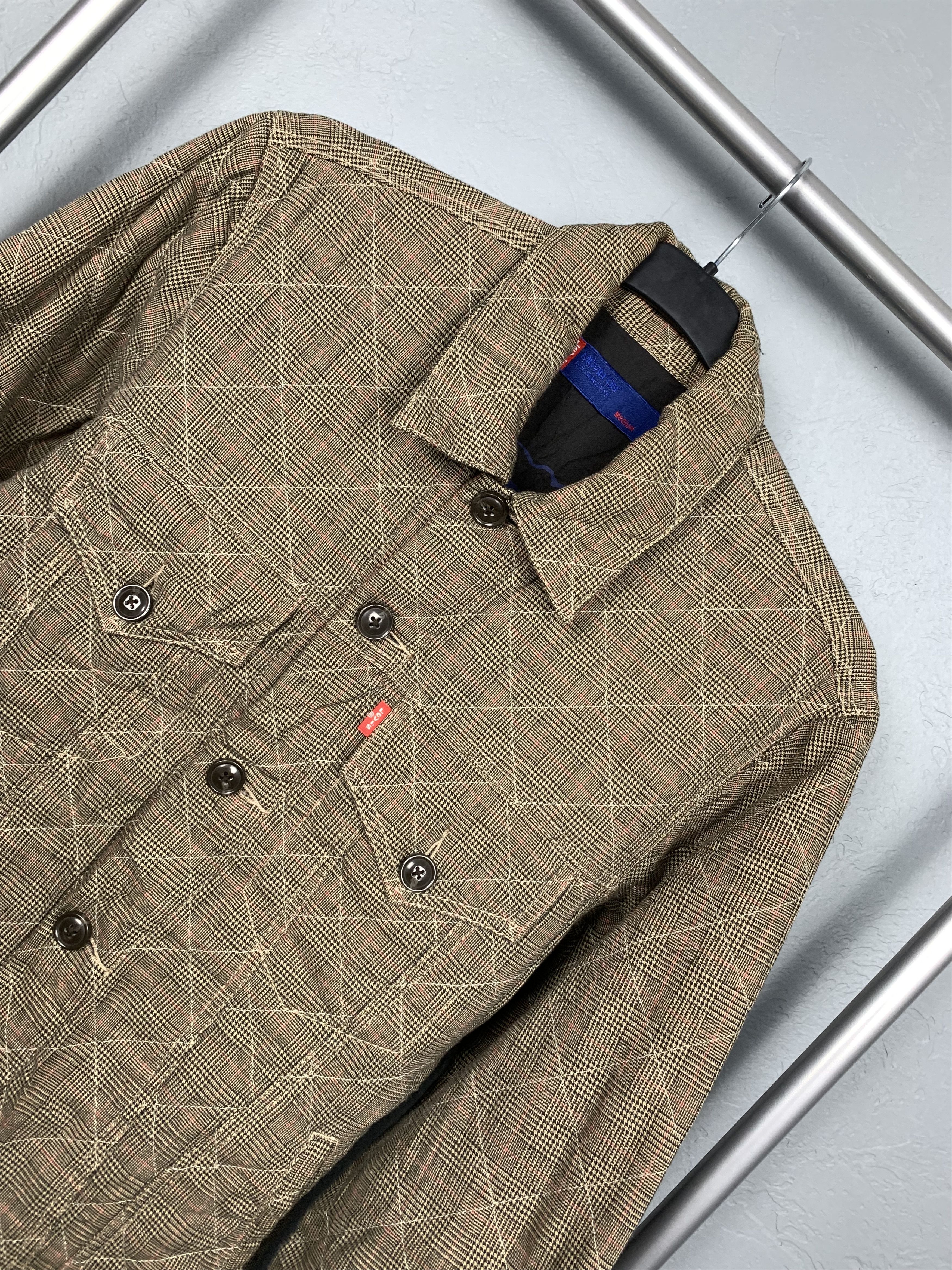 Levi's Levi's Movin On Vintage Mens Workwear Plaid Jacket Y2K Size US M / EU 48-50 / 2 - 2 Thumbnail