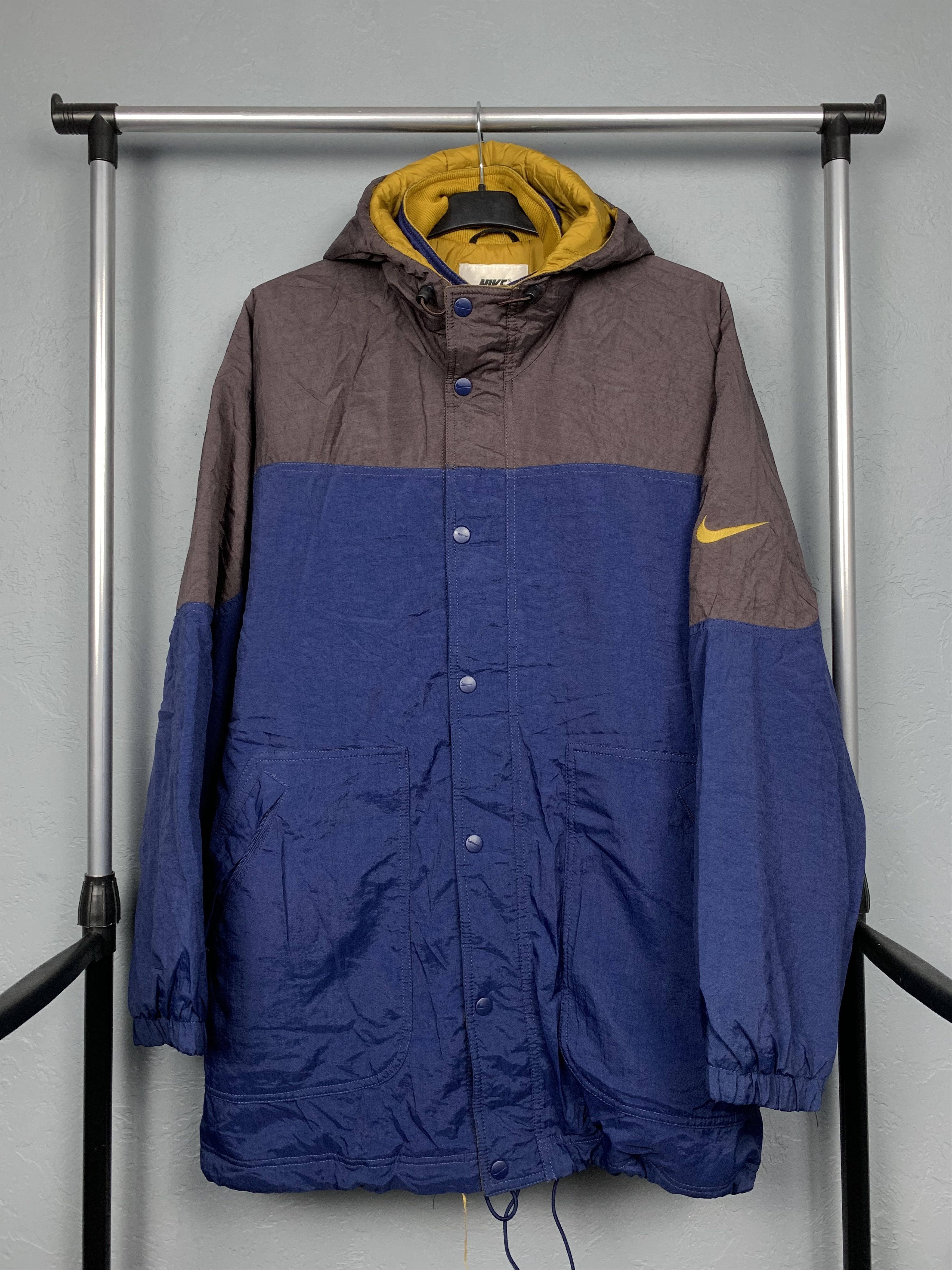 Nike Nike 90s Vintage Mens Parka Nylon Jacket Size US M / EU 48-50 / 2 - 1 Thumbnail