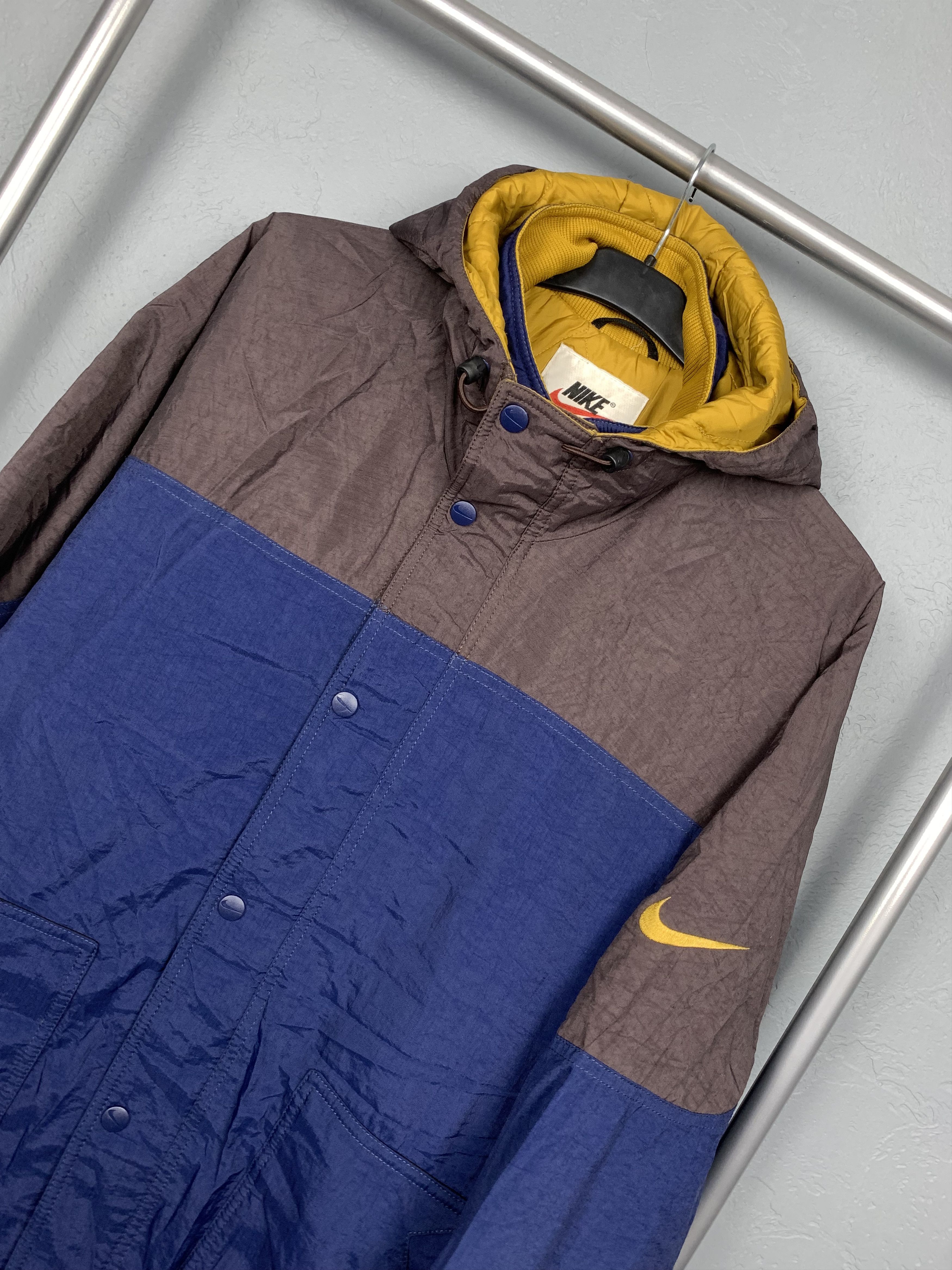 Nike Nike 90s Vintage Mens Parka Nylon Jacket Size US M / EU 48-50 / 2 - 2 Thumbnail
