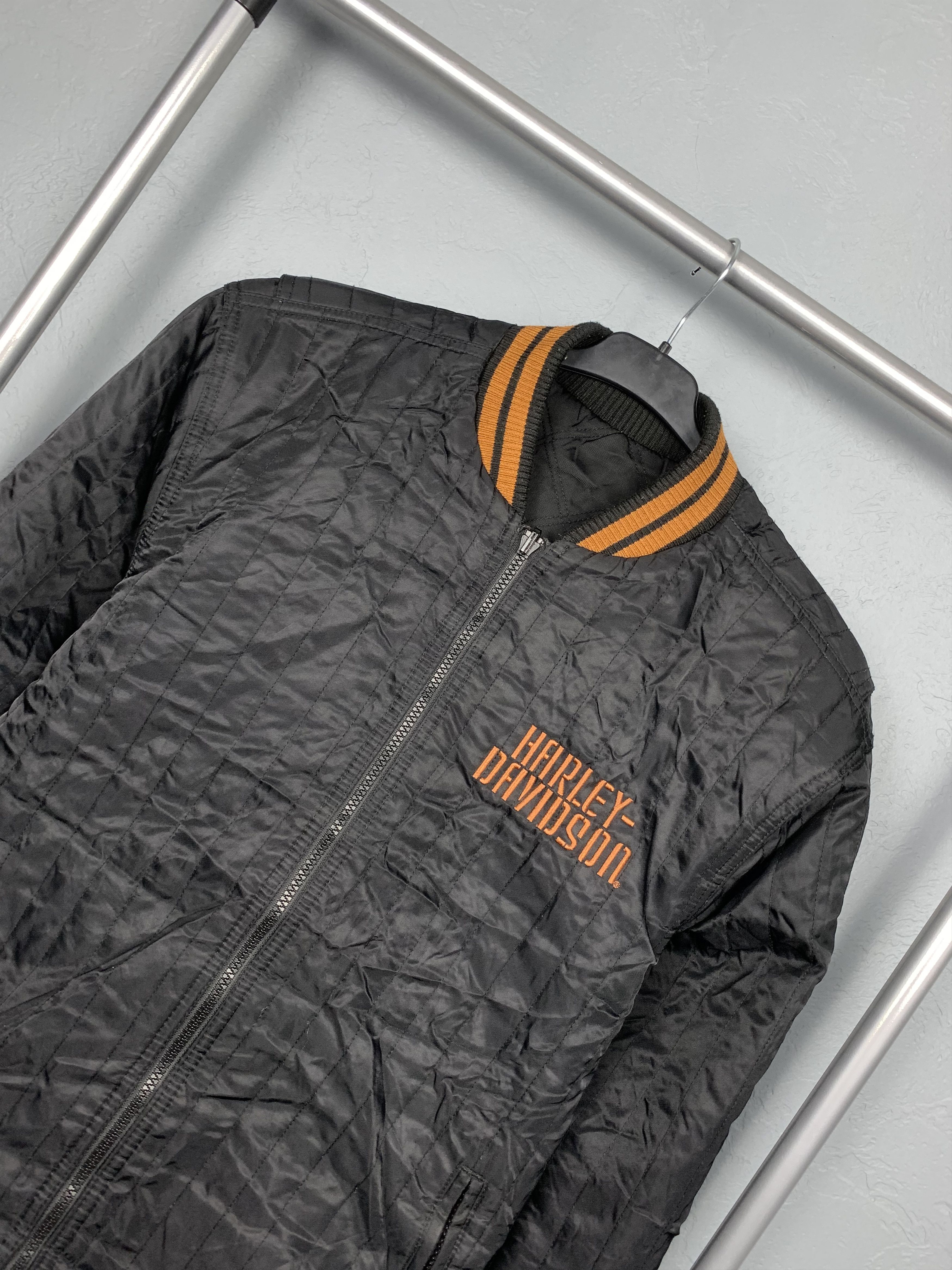 Harley Davidson × Vintage Harley Davidson Vintage Reversible Bomber Jacket Size US S / EU 44-46 / 1 - 2 Thumbnail