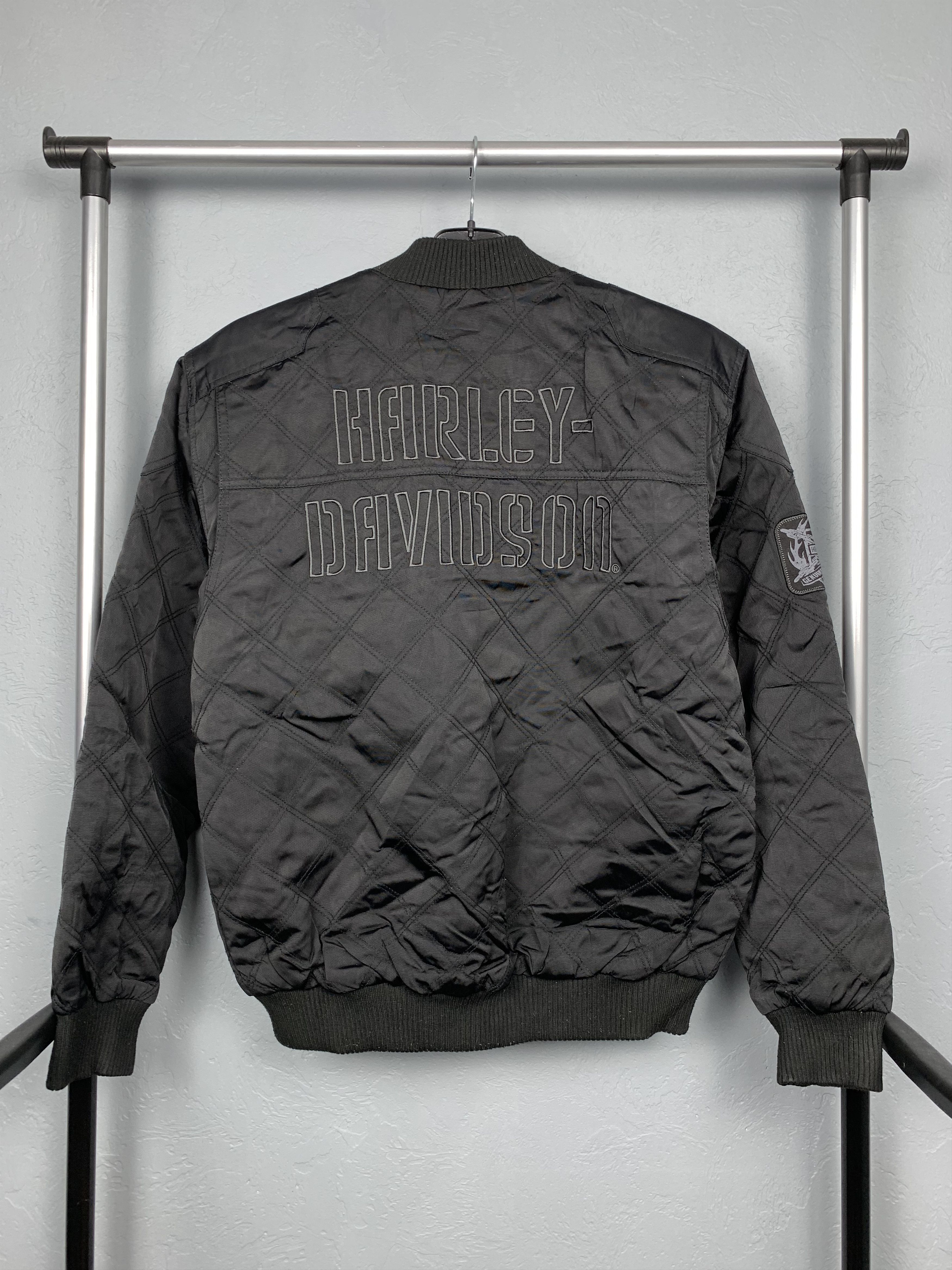 Harley Davidson × Vintage Harley Davidson Vintage Reversible Bomber Jacket Size US S / EU 44-46 / 1 - 10 Thumbnail