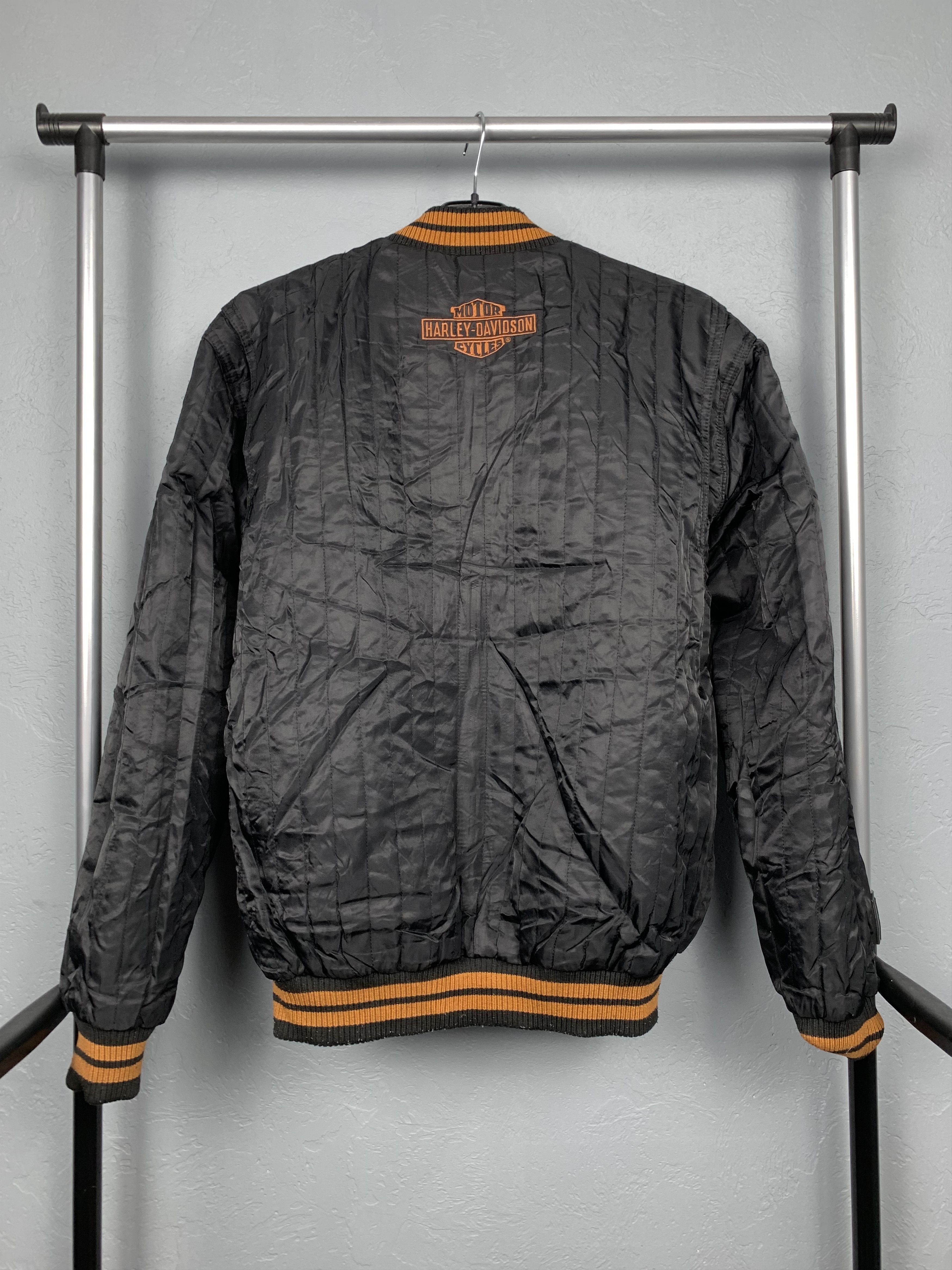 Harley Davidson × Vintage Harley Davidson Vintage Reversible Bomber Jacket Size US S / EU 44-46 / 1 - 3 Thumbnail