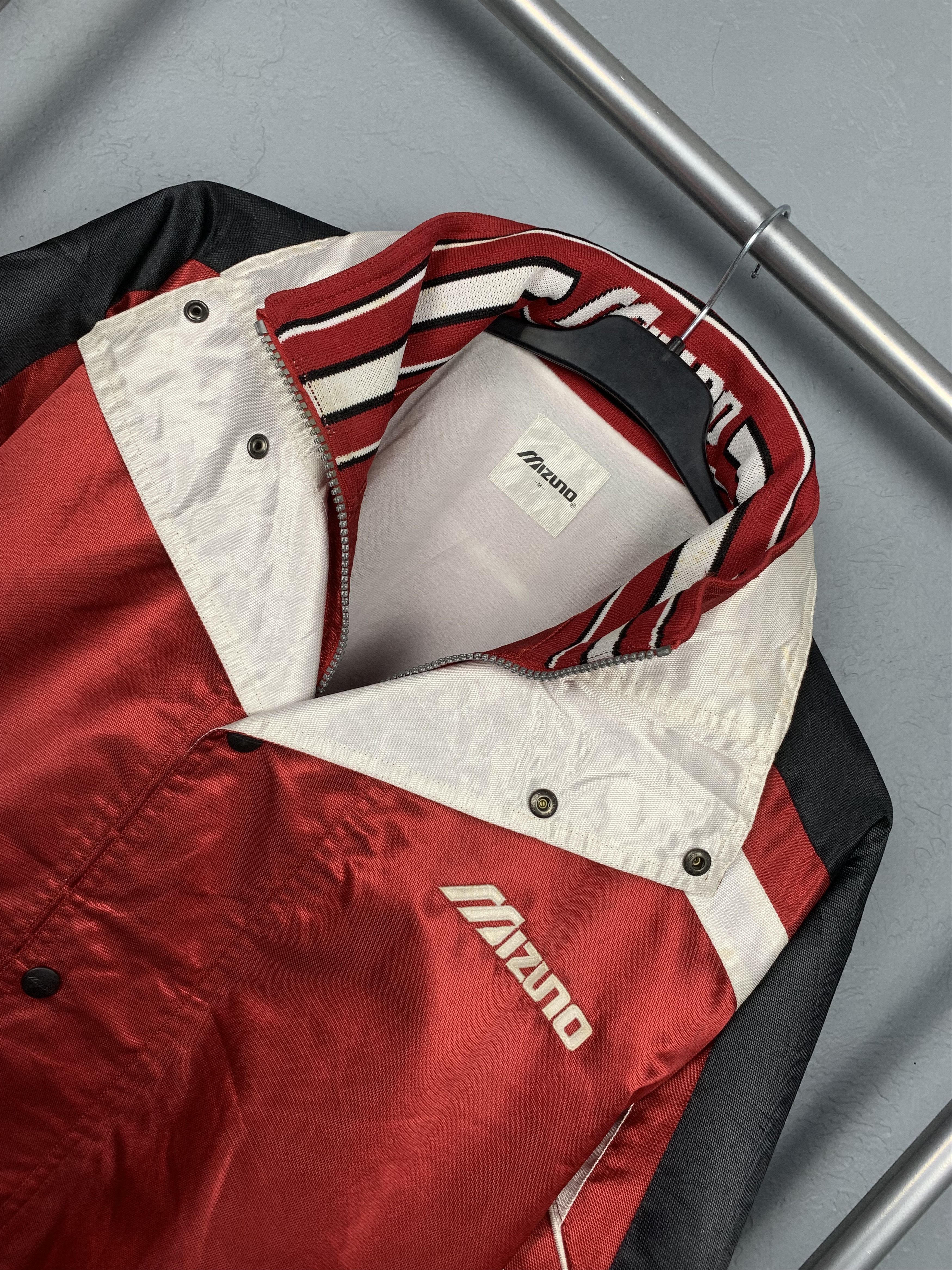 Japanese Brand Mizuno 90s Vintage Mens Nylon Bomber Jacket Size US M / EU 48-50 / 2 - 2 Thumbnail