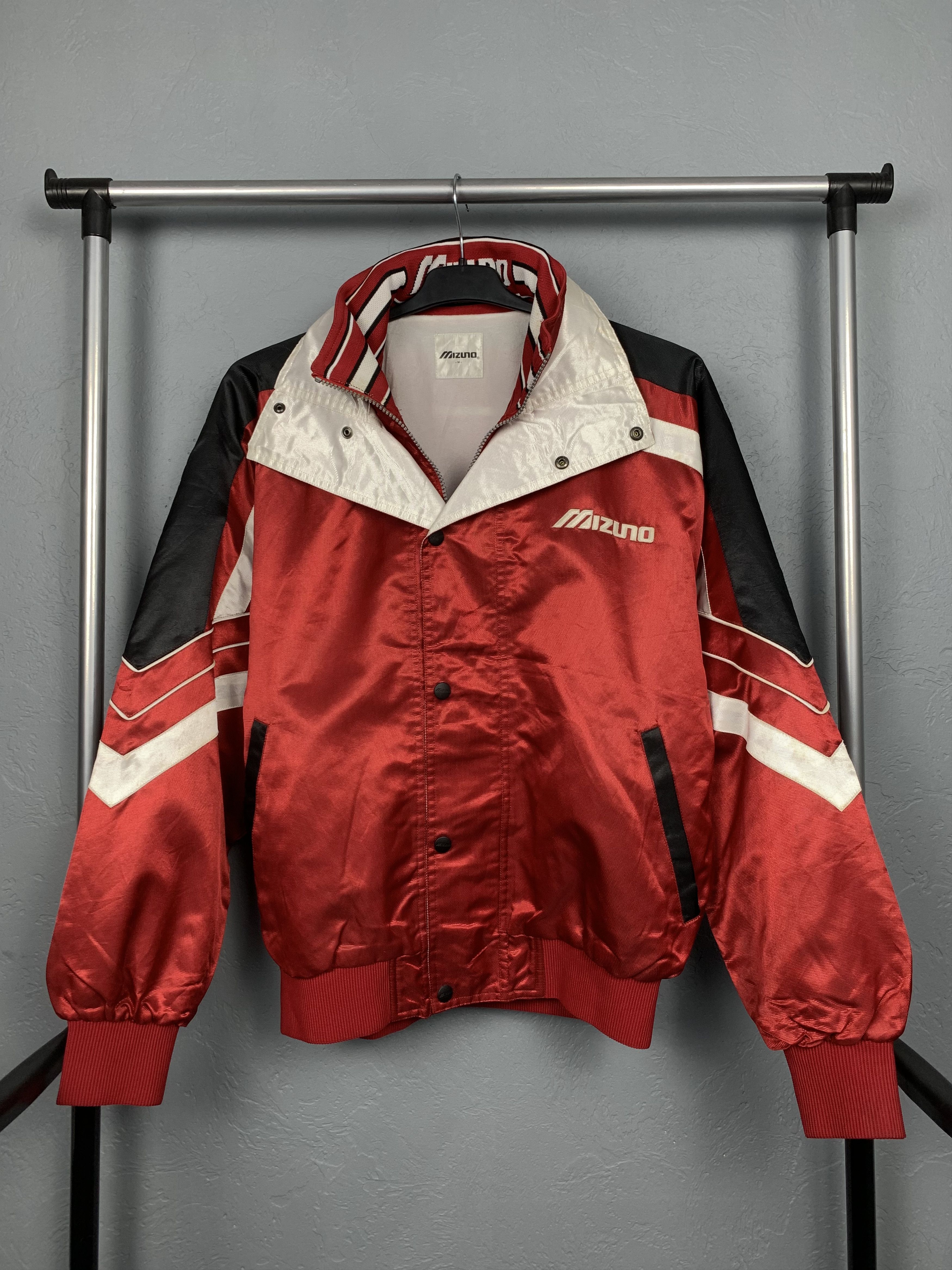 Japanese Brand Mizuno 90s Vintage Mens Nylon Bomber Jacket Size US M / EU 48-50 / 2 - 1 Thumbnail