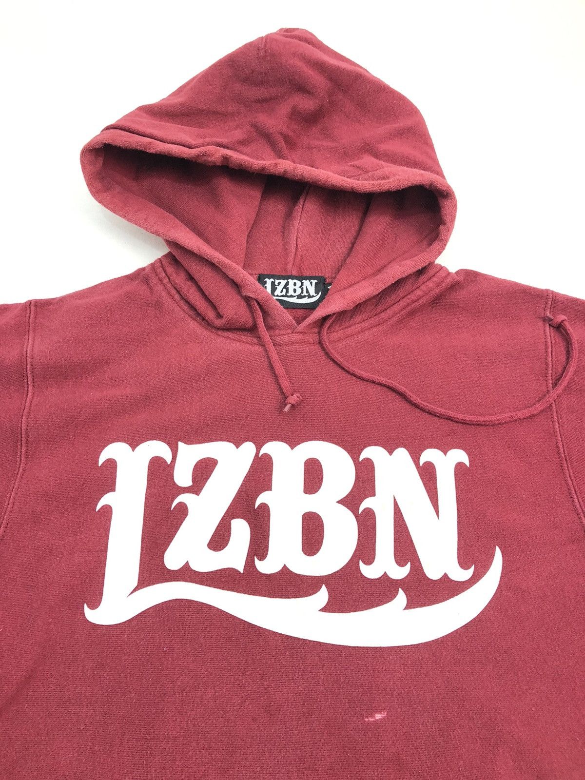 Japanese Brand Japanese LZBN Big logo Maroon Hoodie Size US M / EU 48-50 / 2 - 7 Thumbnail
