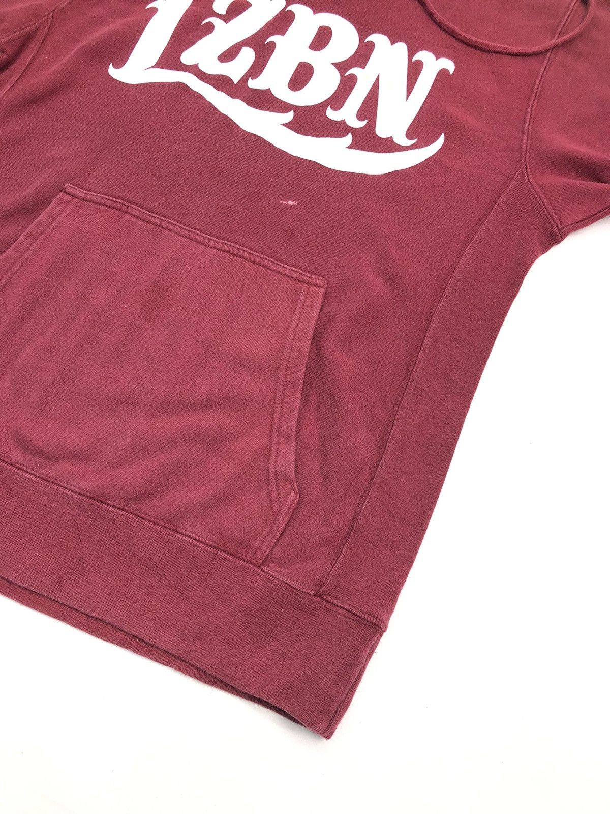 Japanese Brand Japanese LZBN Big logo Maroon Hoodie Size US M / EU 48-50 / 2 - 4 Thumbnail