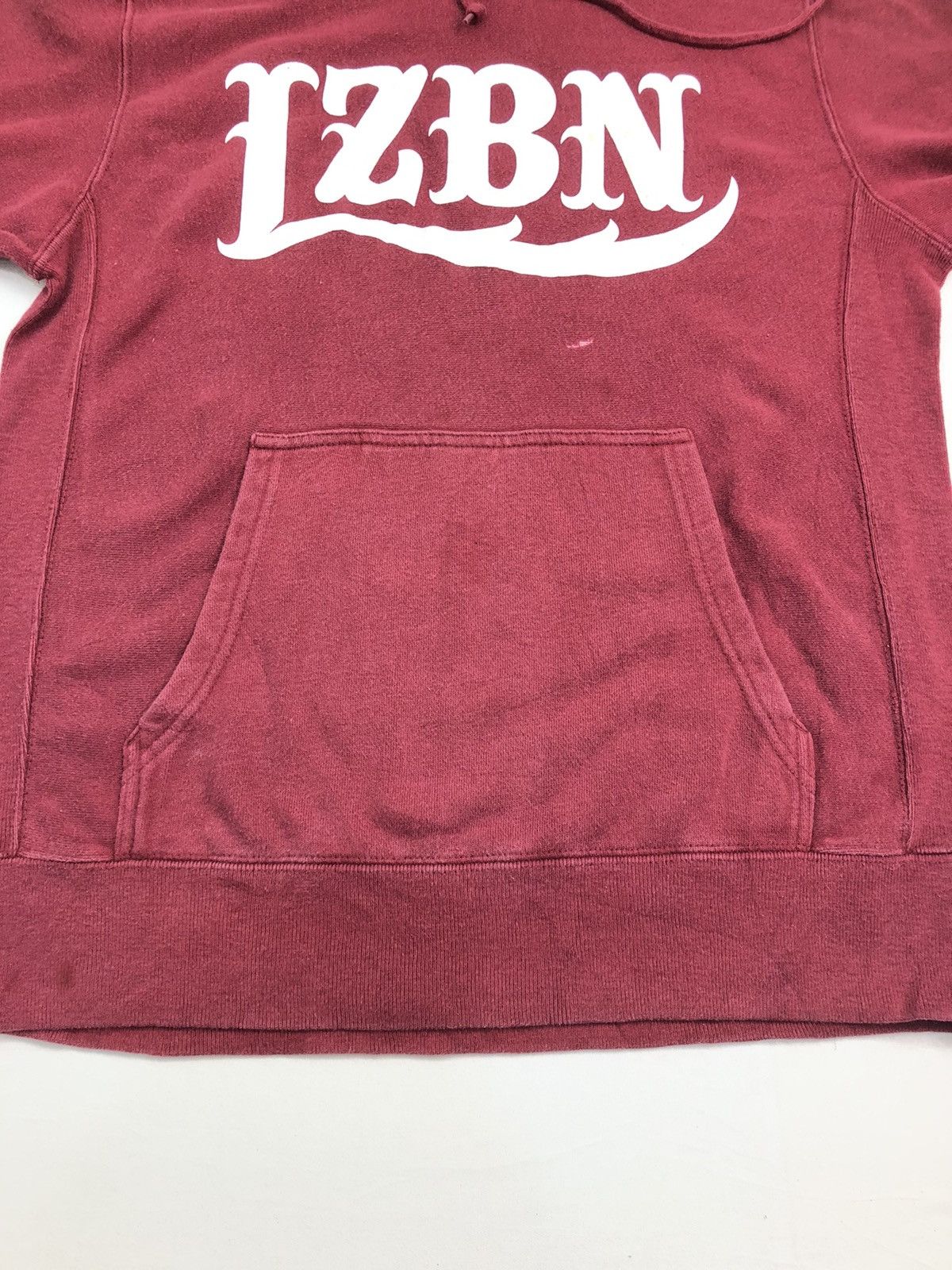 Japanese Brand Japanese LZBN Big logo Maroon Hoodie Size US M / EU 48-50 / 2 - 5 Thumbnail