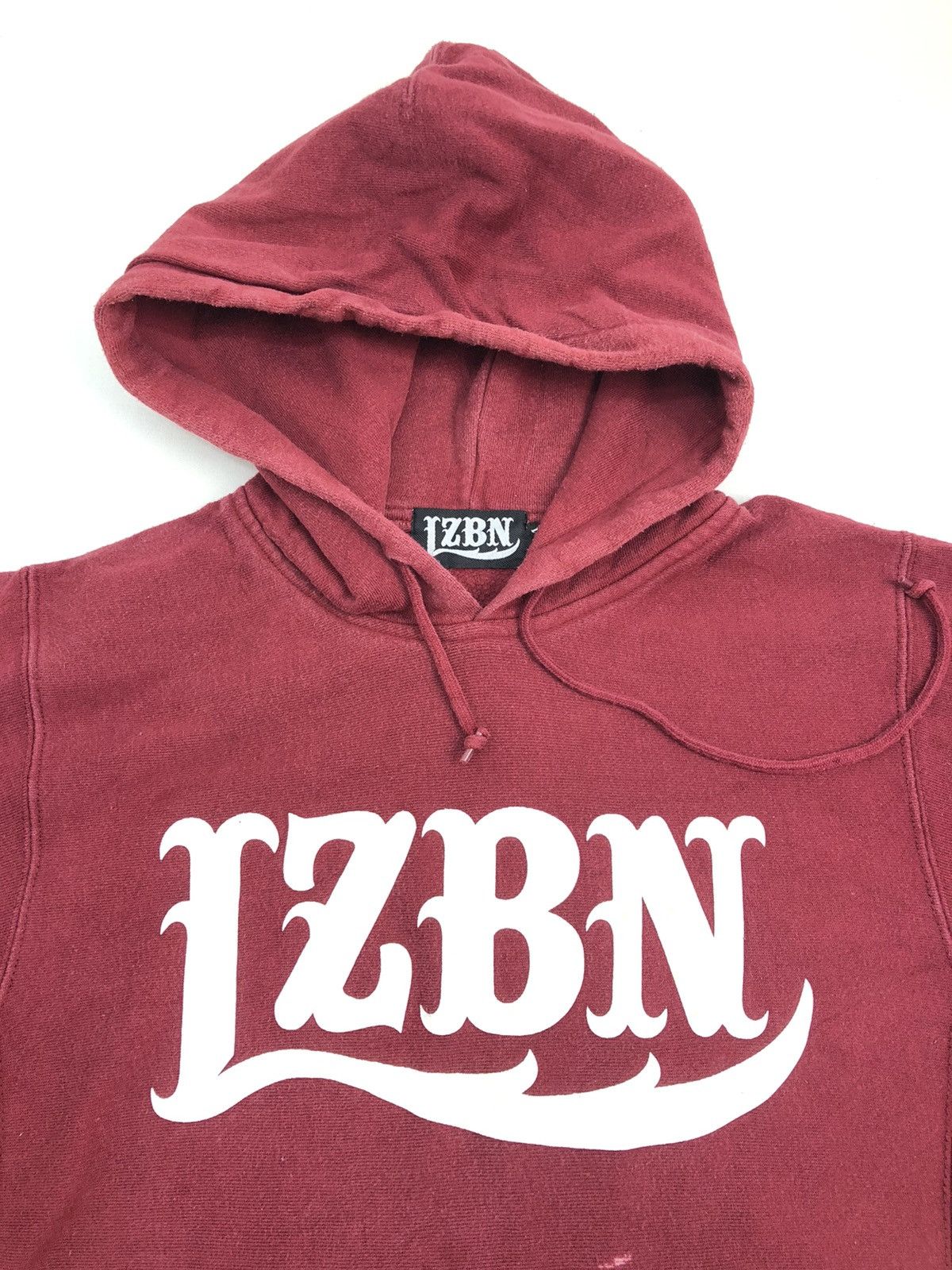 Japanese Brand Japanese LZBN Big logo Maroon Hoodie Size US M / EU 48-50 / 2 - 3 Thumbnail