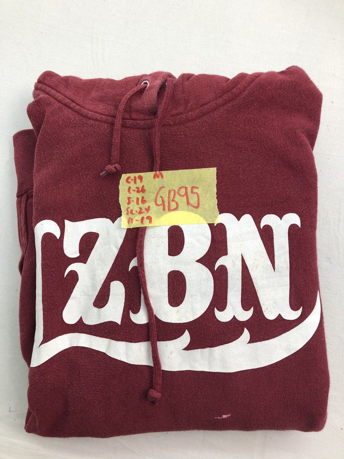 Japanese Brand Japanese LZBN Big logo Maroon Hoodie Size US M / EU 48-50 / 2 - 10 Thumbnail