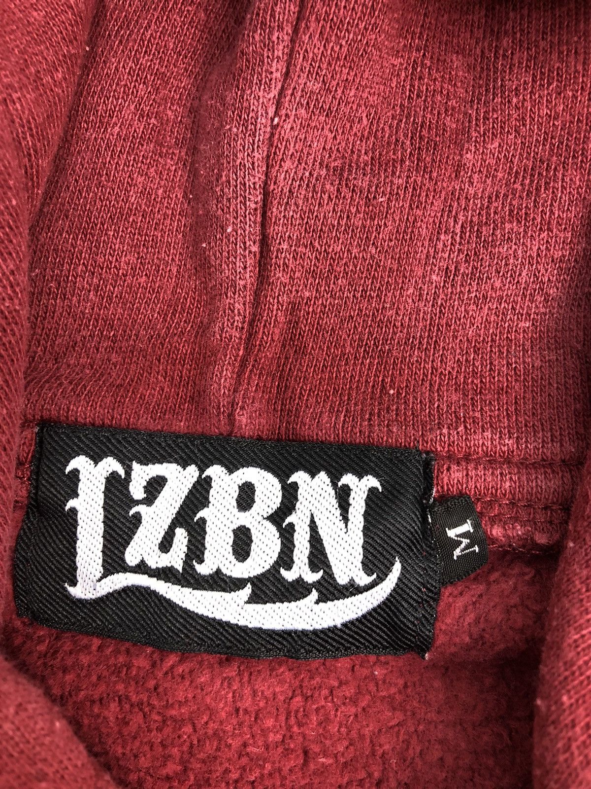Japanese Brand Japanese LZBN Big logo Maroon Hoodie Size US M / EU 48-50 / 2 - 8 Thumbnail