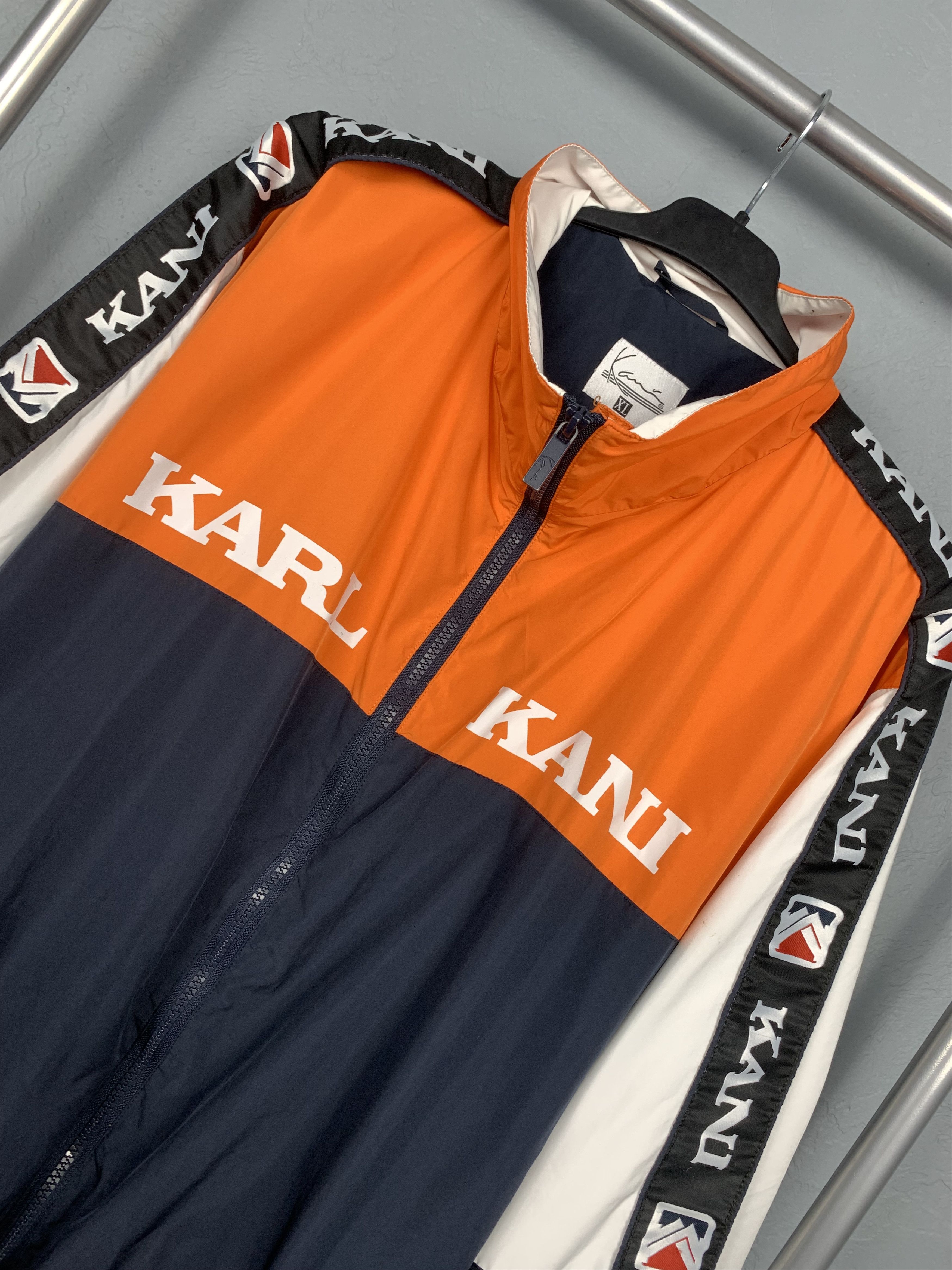 Karl Kani × Vintage Karl Kani Vintage Mens Windbreaker Jacket Size US XL / EU 56 / 4 - 2 Thumbnail