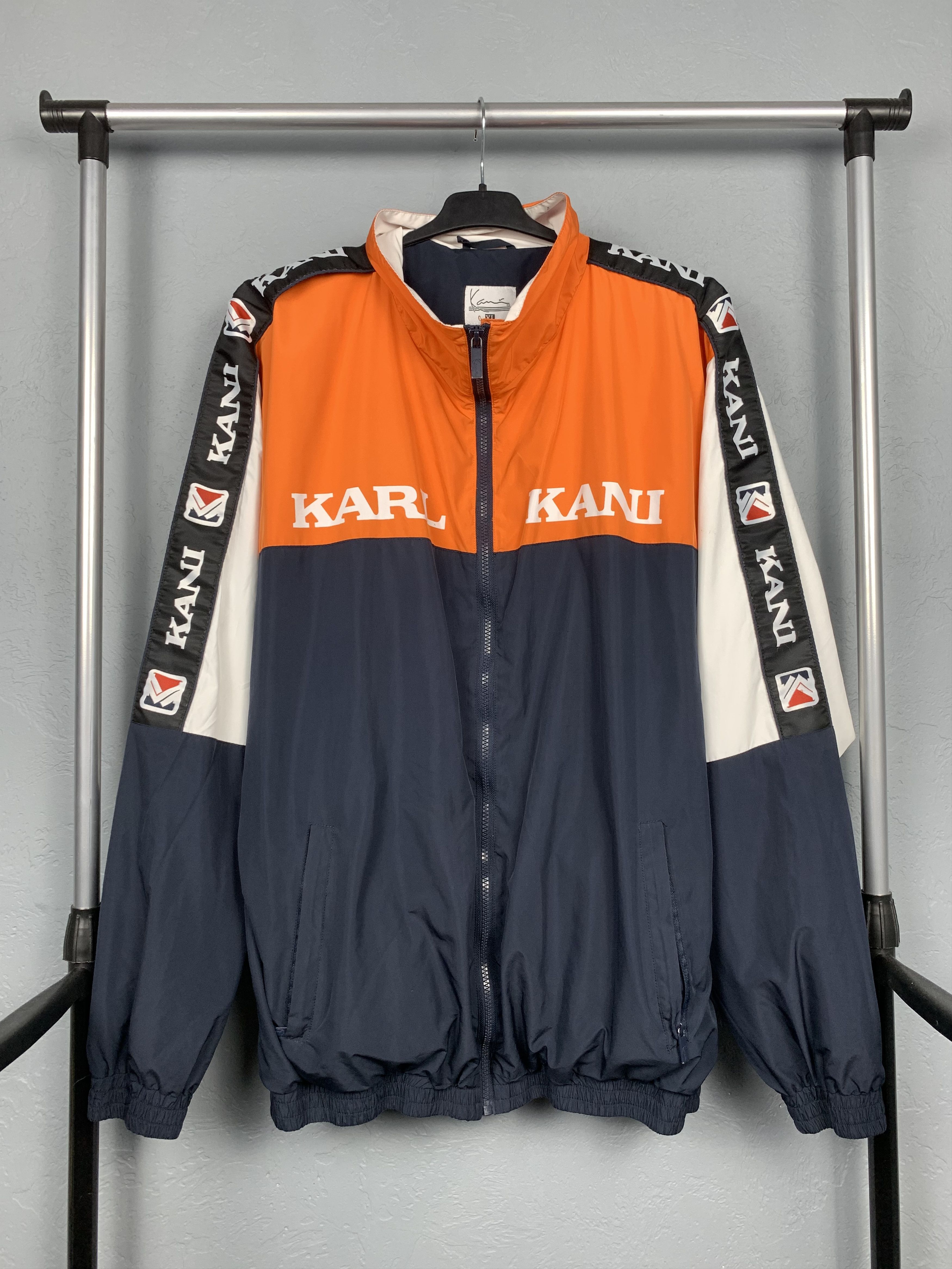 Karl Kani × Vintage Karl Kani Vintage Mens Windbreaker Jacket Size US XL / EU 56 / 4 - 1 Thumbnail