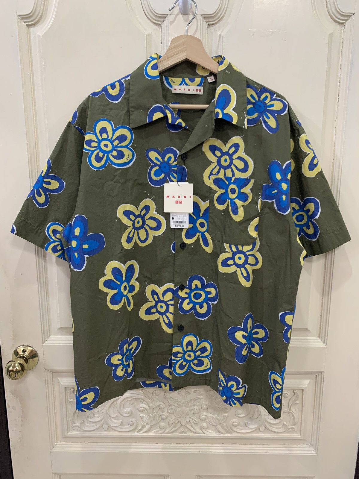 Marni oversized casual floral uniqlo shirt size medium shops