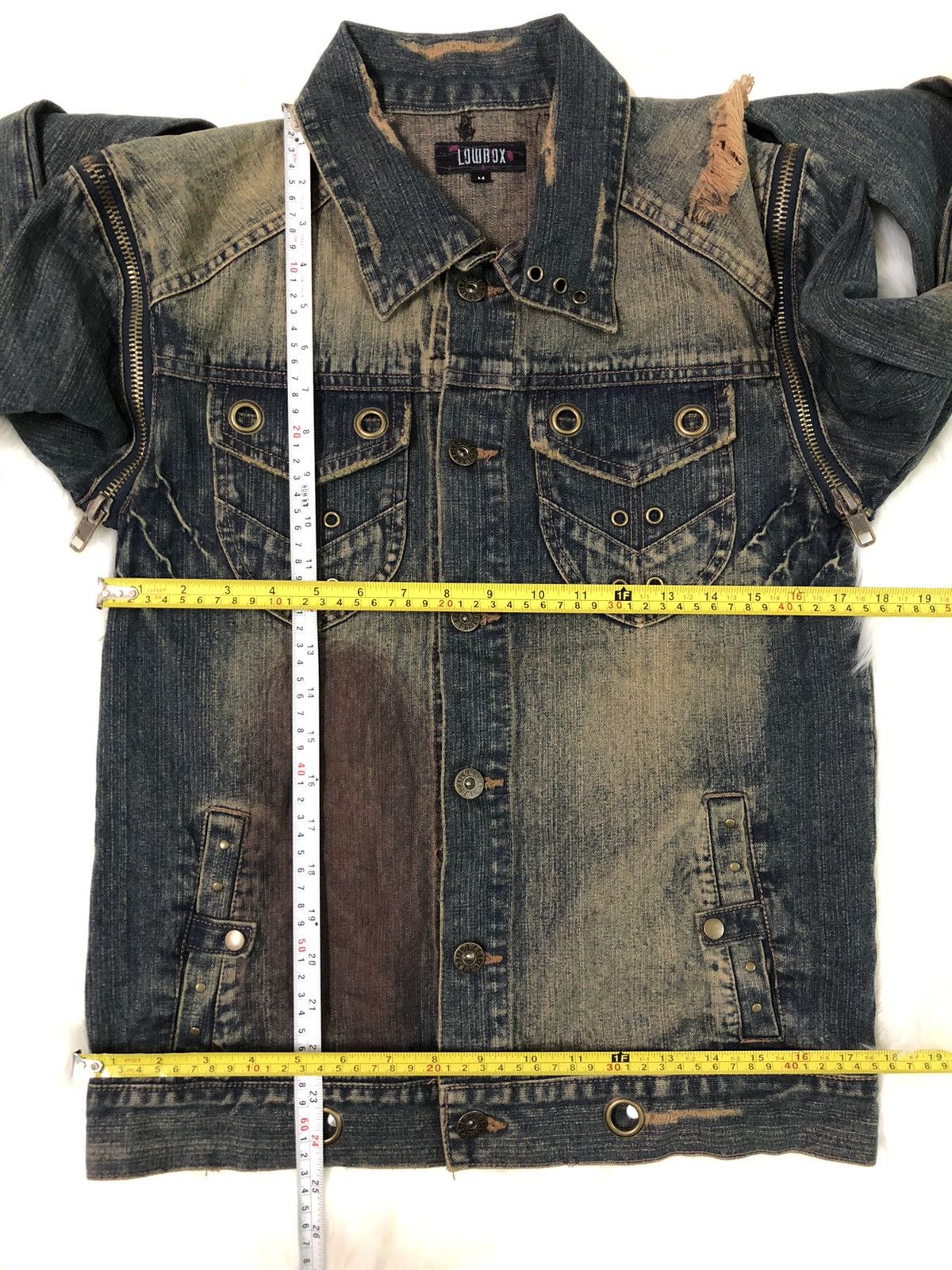 Designer × Seditionaries LowBox Distressed Denim inspired Vivienne Westwood Design Size US M / EU 48-50 / 2 - 10 Thumbnail