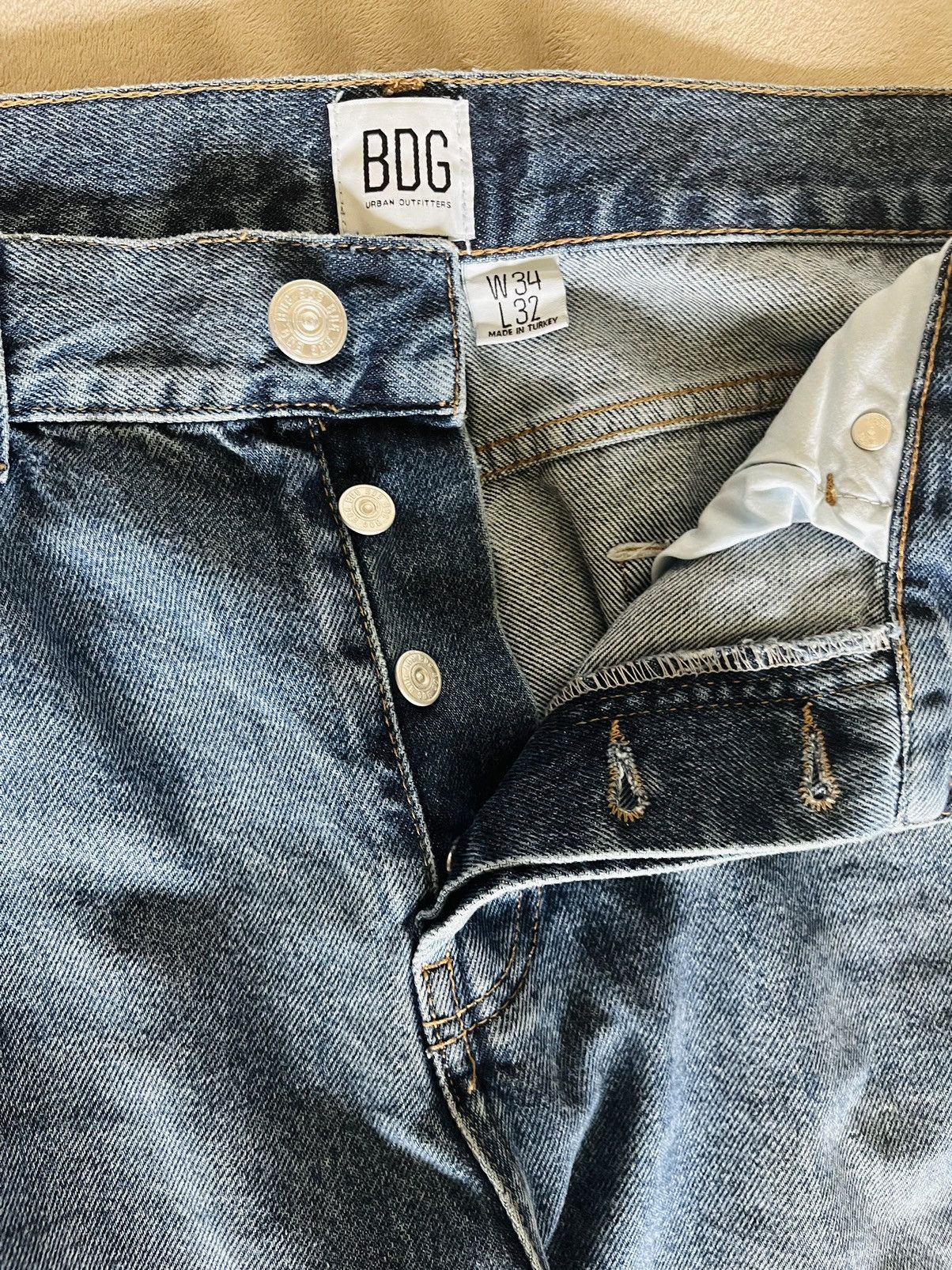 Bdg BDG Vintage Wash Denim Jeans (Blue) - 34 x 32 Size US 34 / EU 50 - 5 Thumbnail