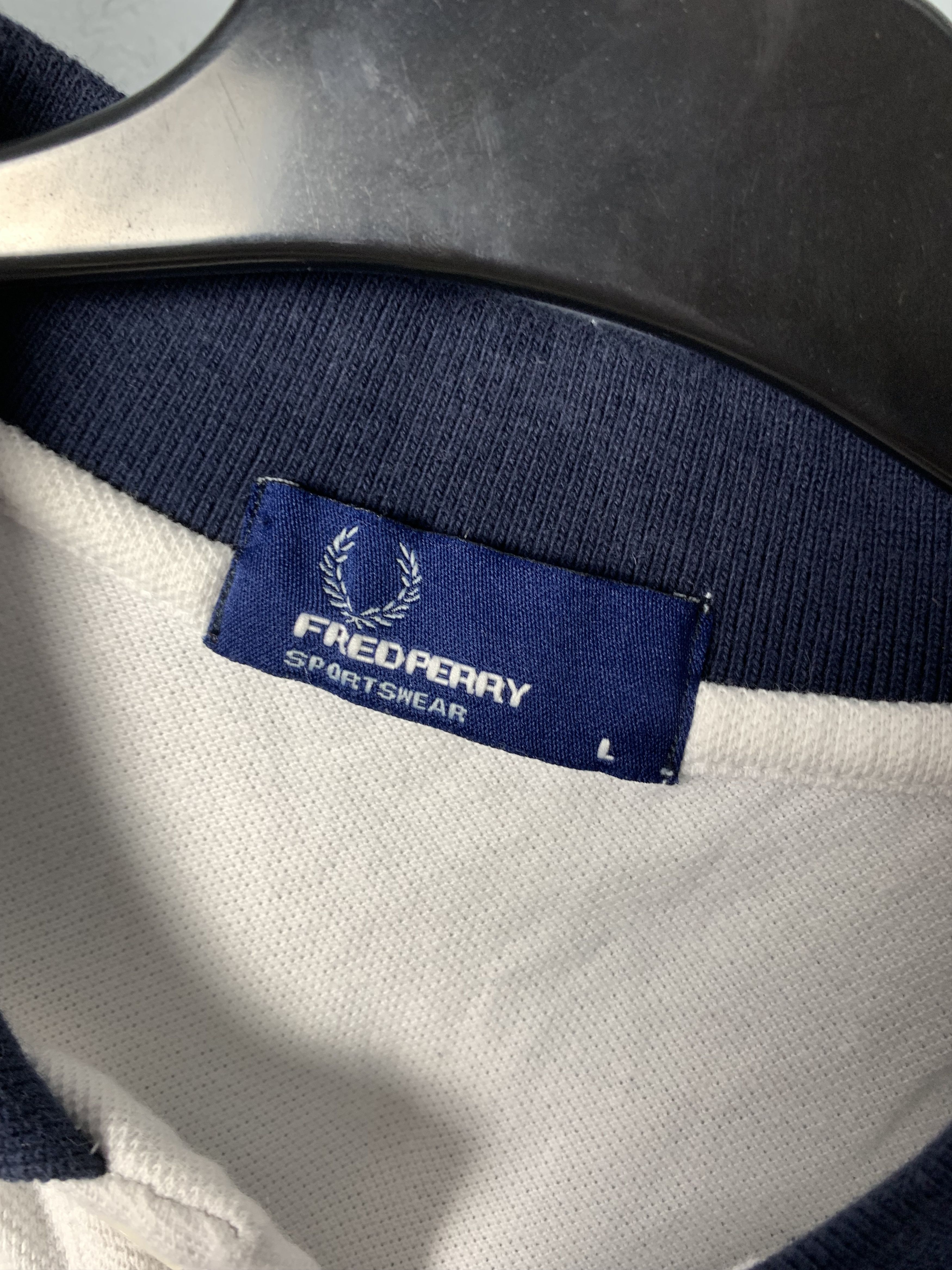 Fred Perry × Vintage Fred Perry Vintage Big Logo Mens Polo Shirt Size US L / EU 52-54 / 3 - 3 Thumbnail