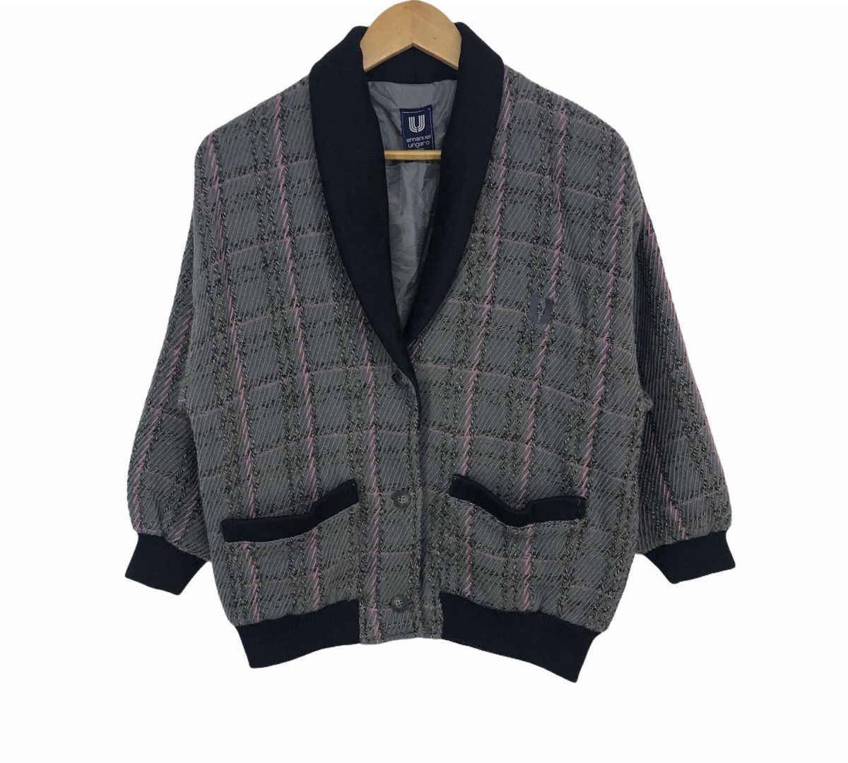 image of Archival Clothing x Emanuel Ungaro Vintage Emanuel Ungaro Jacket in Grey, Men's (Size Medium)
