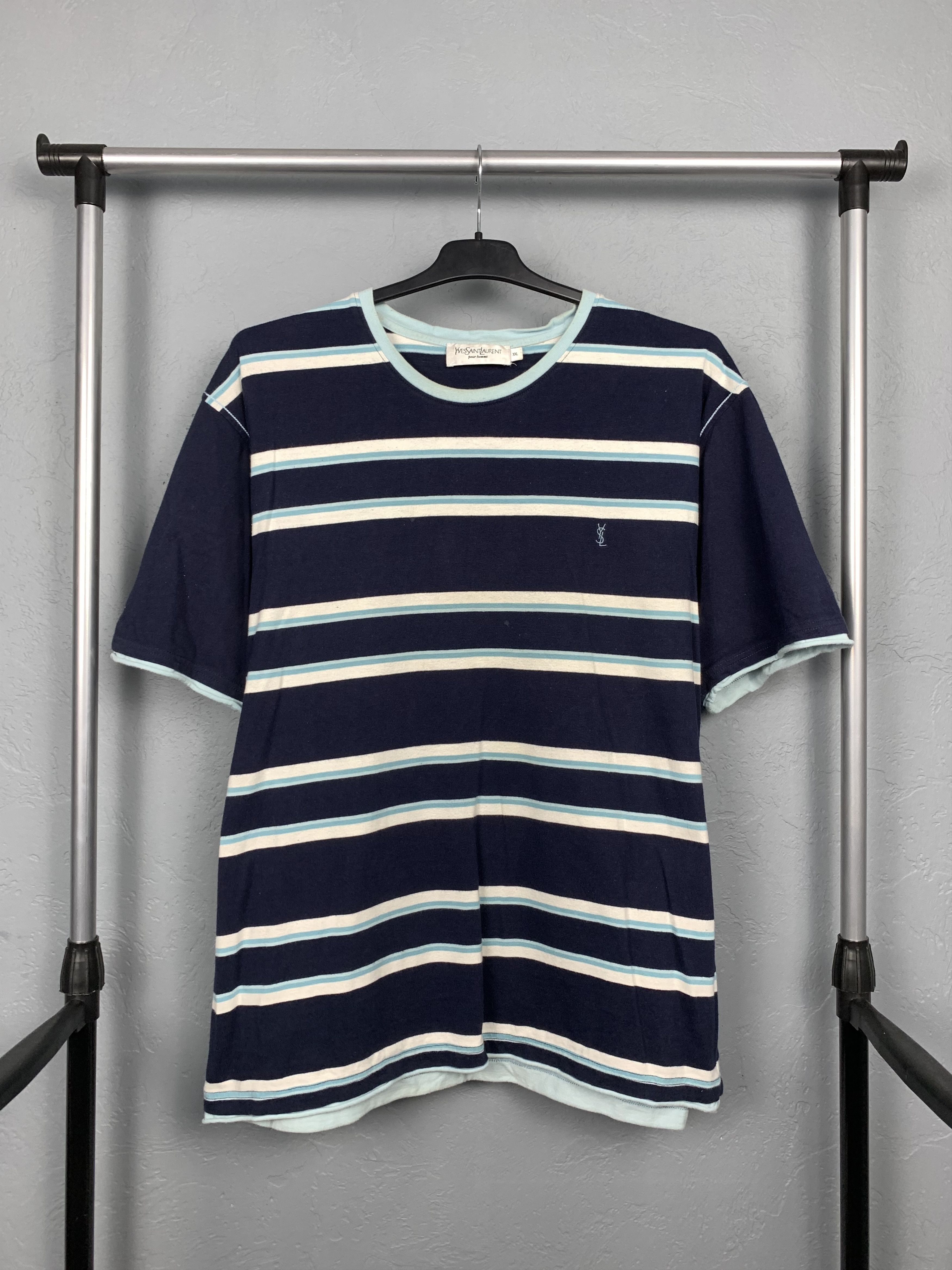 Yves Saint Laurent Yves Saint Laurent YSL Mens T-Shirt Tee Size US XL / EU 56 / 4 - 1 Thumbnail