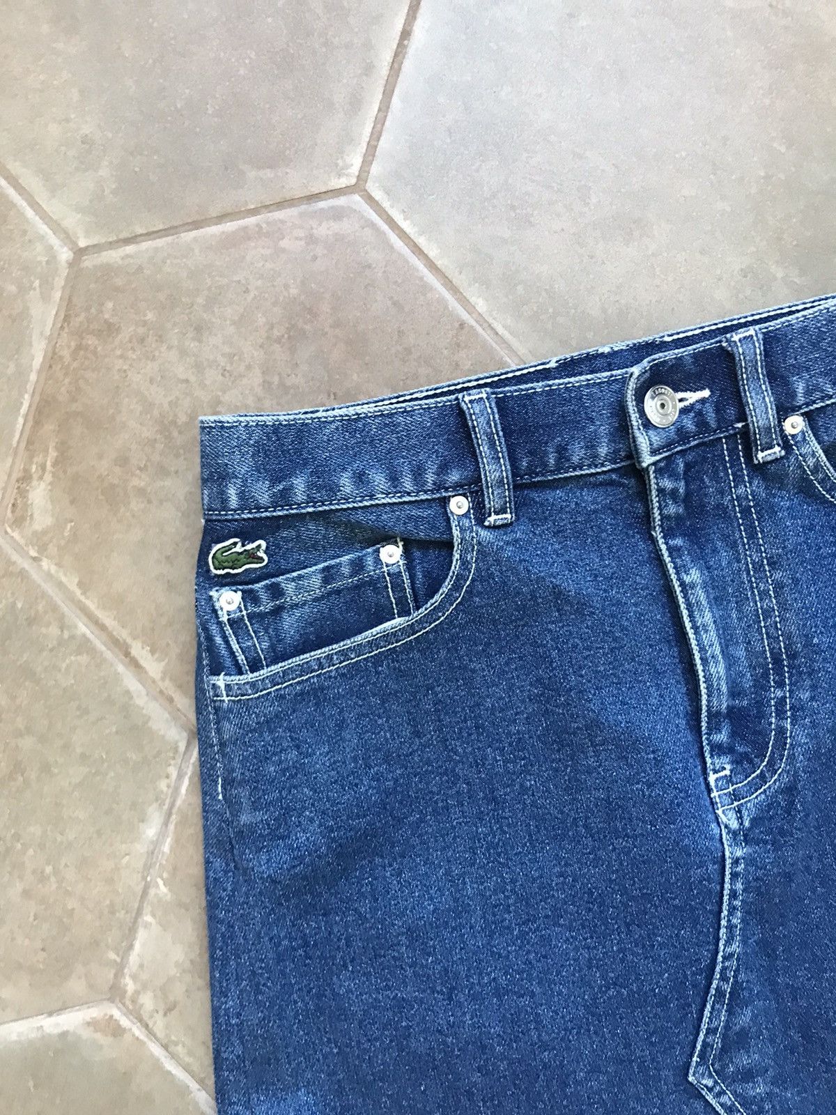Designer × Lacoste LACOSTE DENIM SKIRT Size 27" / US 4 / IT 40 - 2 Thumbnail