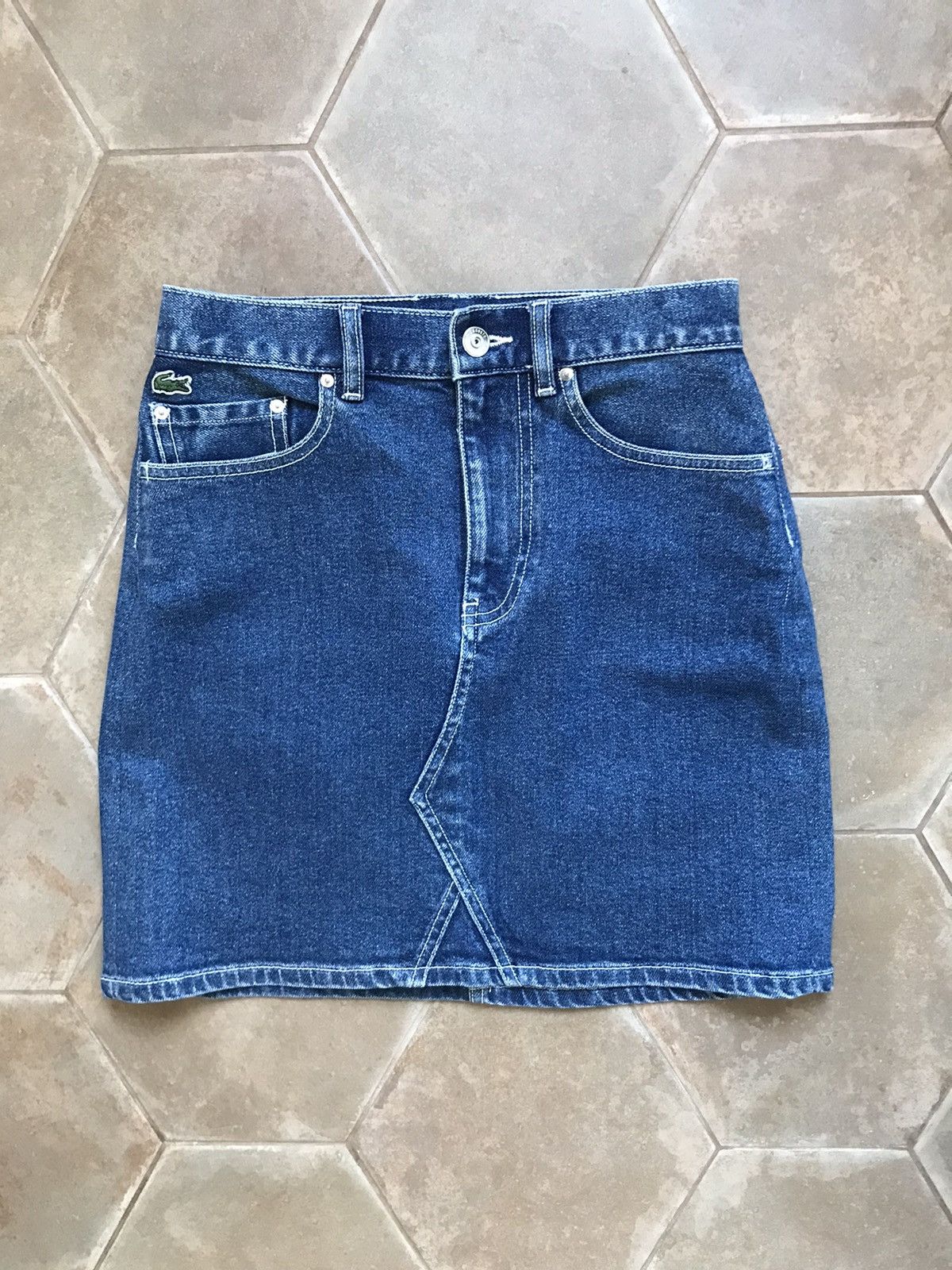 Designer × Lacoste LACOSTE DENIM SKIRT Size 27" / US 4 / IT 40 - 1 Thumbnail