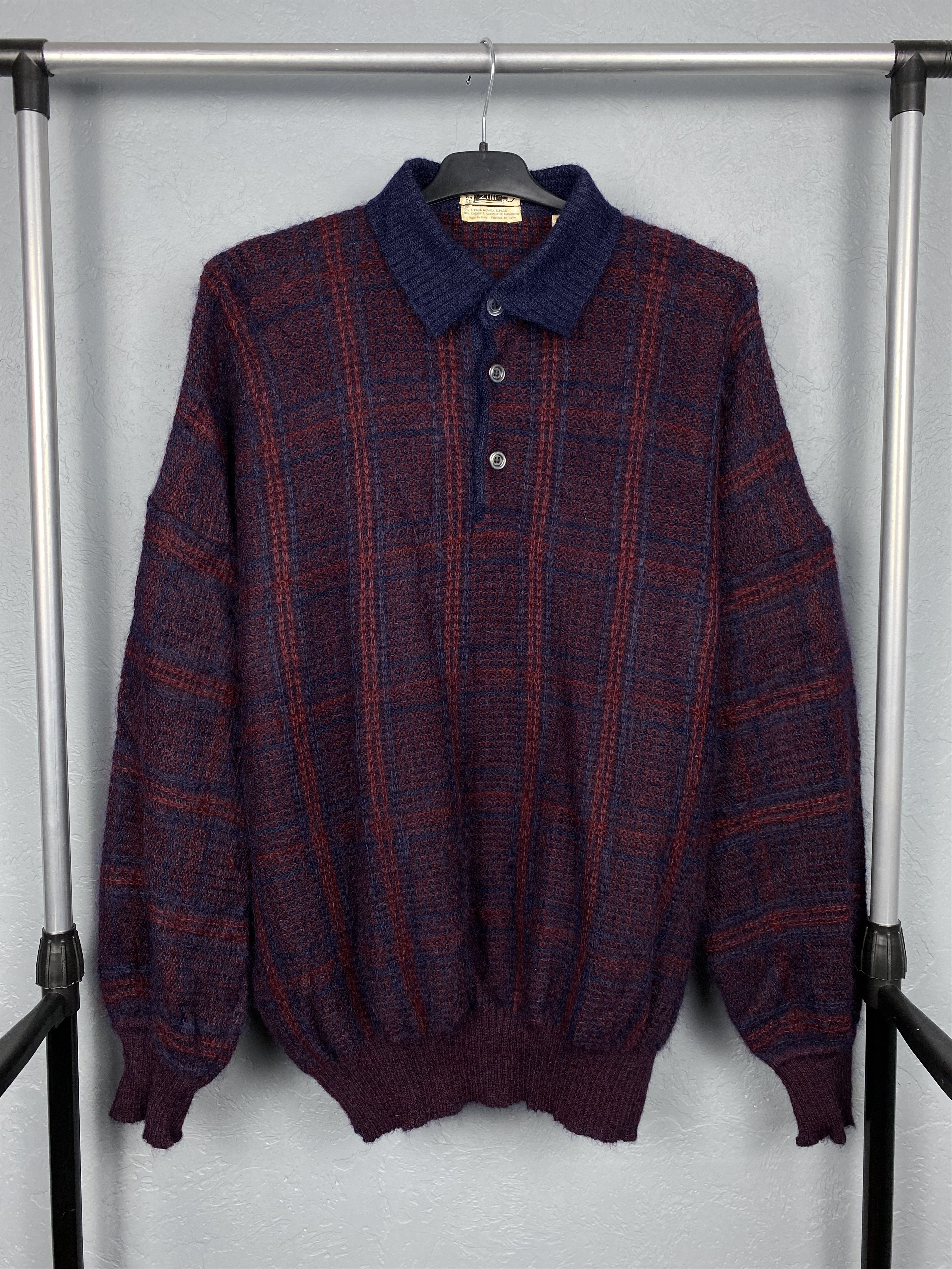 Zilli Vintage Mens Alpaca Wool Cashmere Sweater RARE