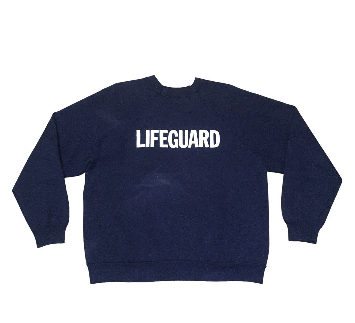 Vintage Rare Design Vintage LifeGuard Sweatshirt 1980s Size US XL / EU 56 / 4 - 1 Thumbnail