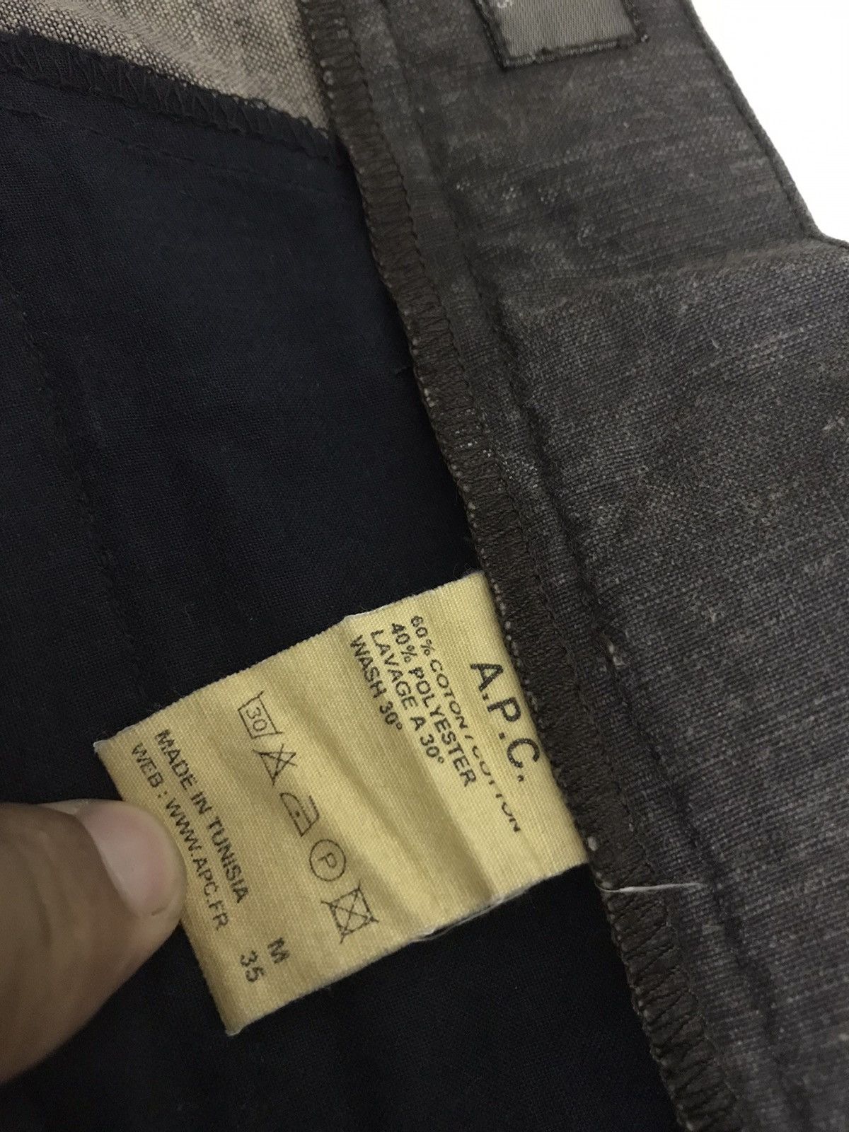 A.P.C. × Vintage Vintage APC Bikers Style Pants Chinos Size US 31 - 8 Thumbnail