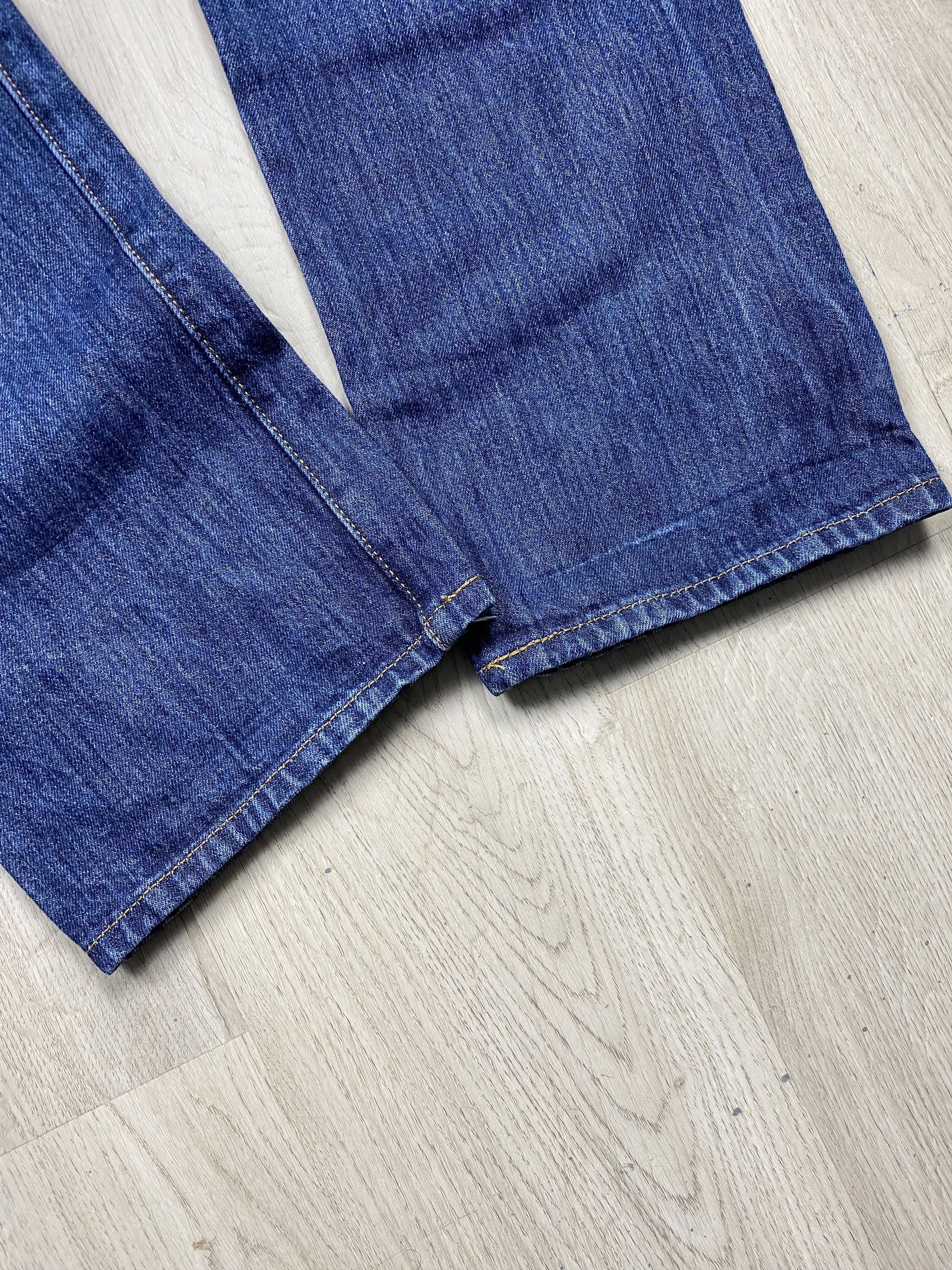 Levi's Levi's 501 Blue Washed Denim Pants Jeans Size US 32 / EU 48 - 3 Thumbnail
