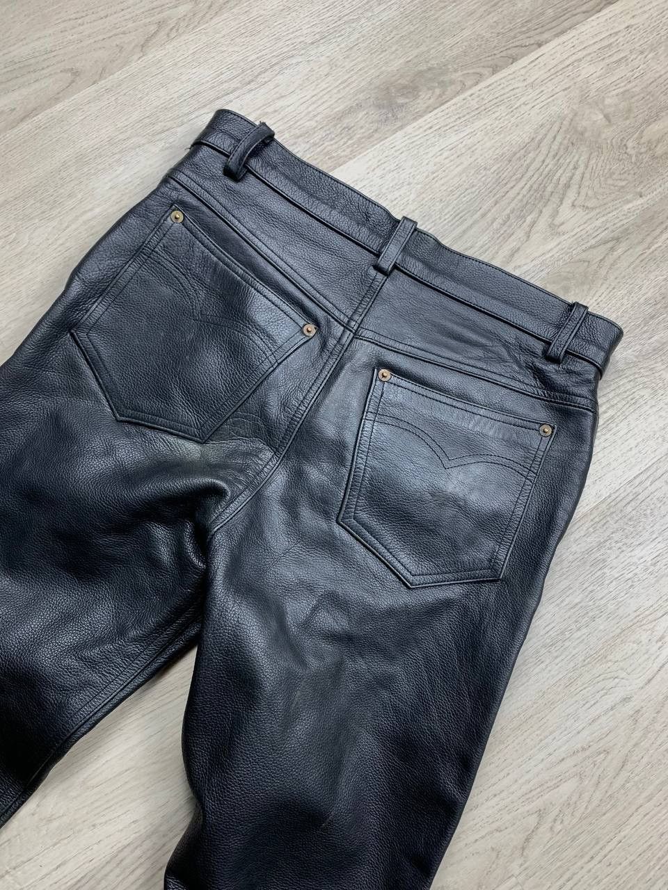 Genuine Leather Vintage Genuine Leather Pants Biker Motorcycle Size US 30 / EU 46 - 6 Thumbnail