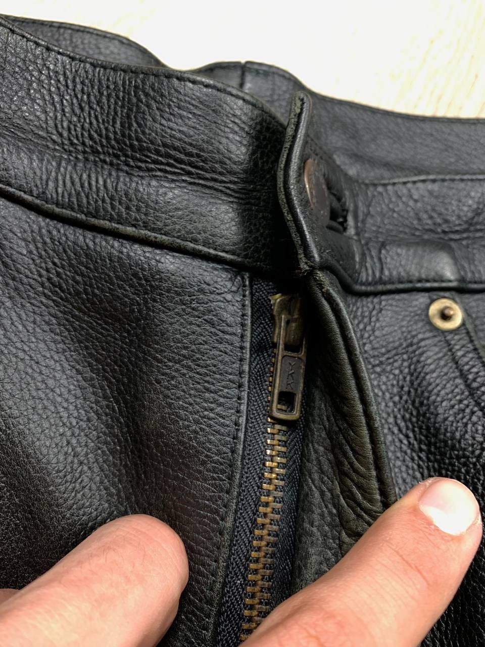 Genuine Leather Vintage Genuine Leather Pants Biker Motorcycle Size US 30 / EU 46 - 10 Thumbnail