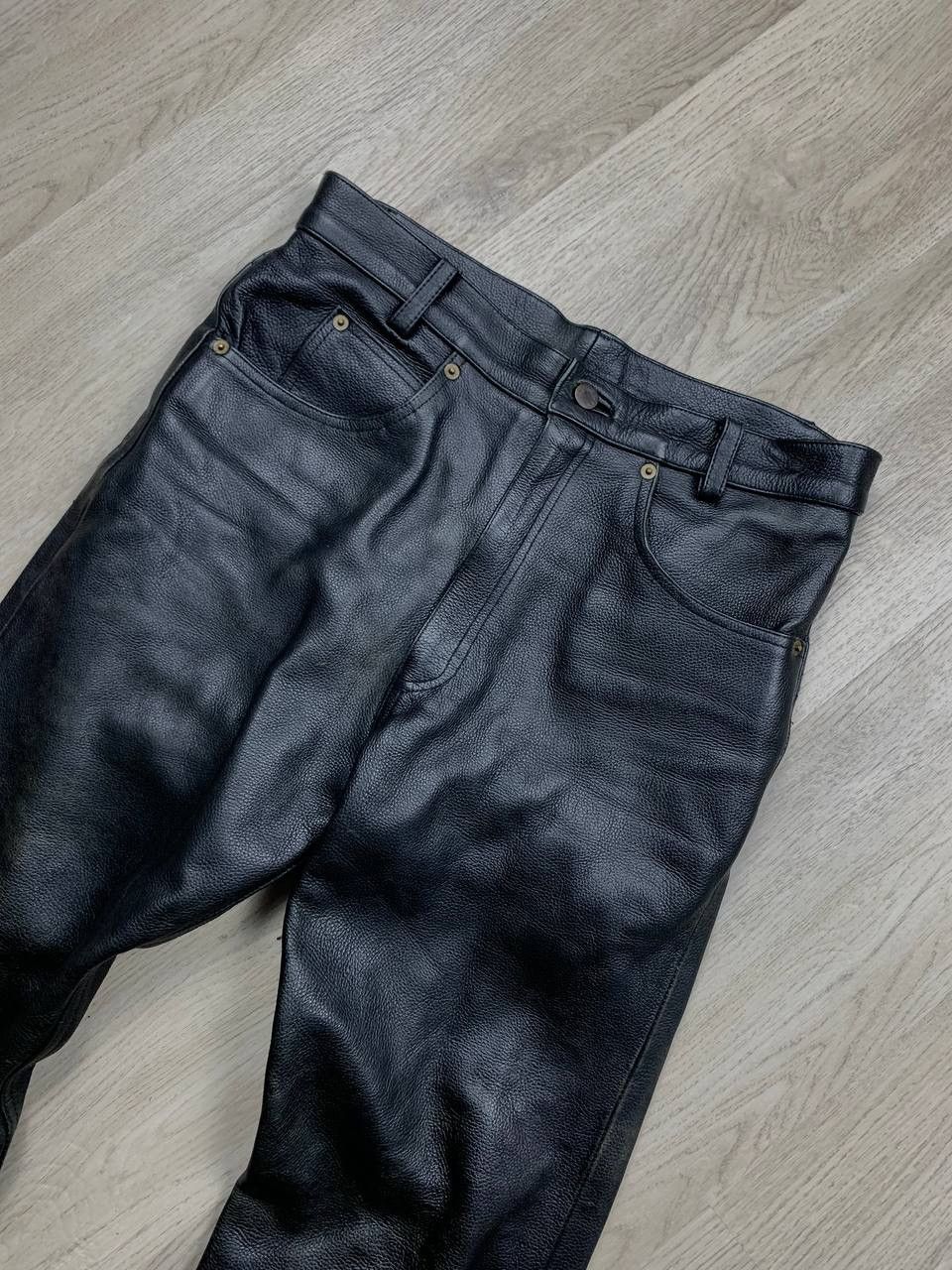 Genuine Leather Vintage Genuine Leather Pants Biker Motorcycle Size US 30 / EU 46 - 2 Thumbnail