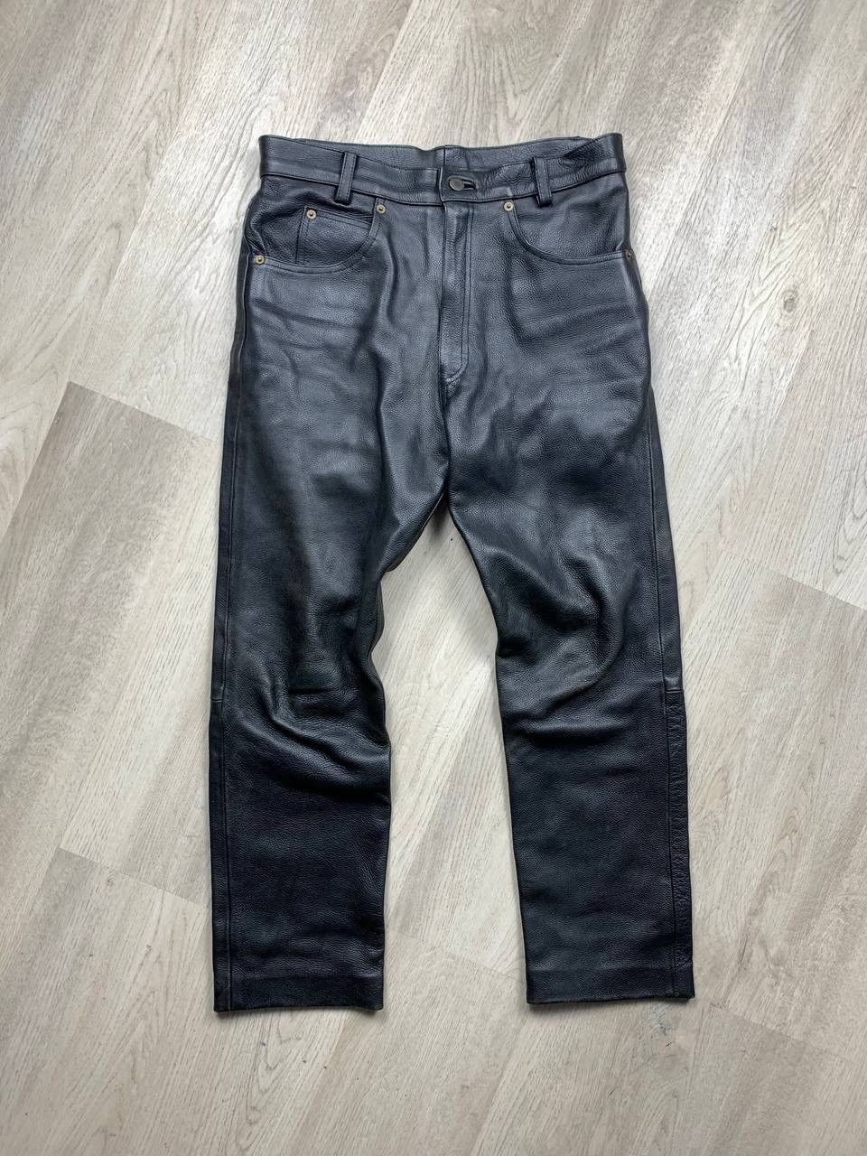 Genuine Leather Vintage Genuine Leather Pants Biker Motorcycle Size US 30 / EU 46 - 1 Thumbnail