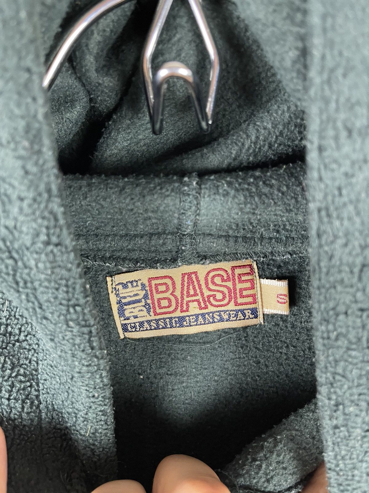 Vintage Blue Base vintage big “USA” logo oversized fleece hoodie Size US S / EU 44-46 / 1 - 9 Thumbnail