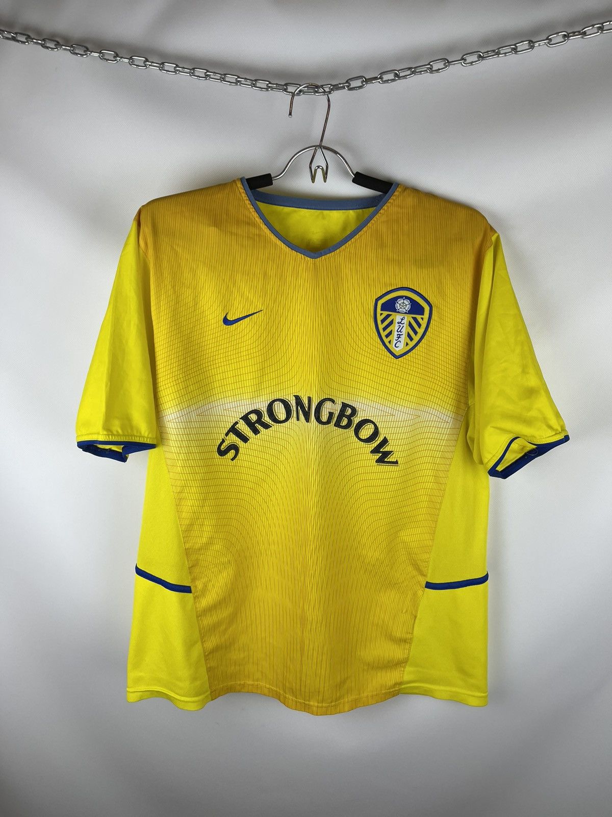 Nike Nike Leeds United 2002 2004 away soccer jersey football Size US L / EU 52-54 / 3 - 1 Thumbnail