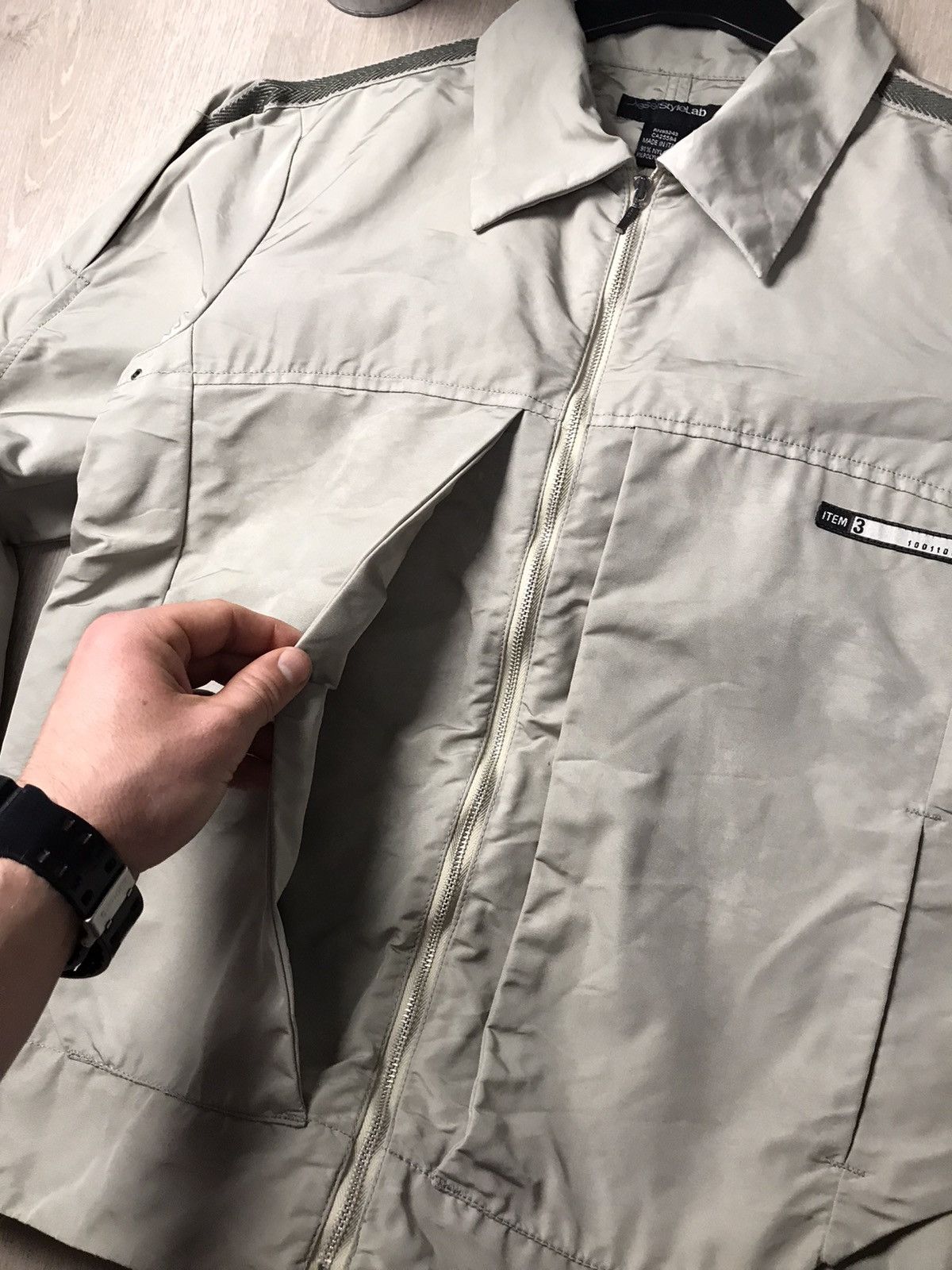 Diesel × Vintage Diesel vintage Bomber Nylon bondage jacket Size L / US 10 / IT 46 - 7 Thumbnail