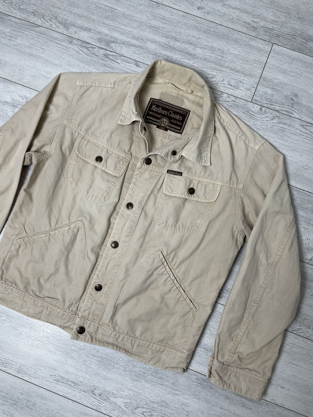 Marlboro × Marlboro Classics × Vintage Marlboro Classic Multi pocket Light Jacket vintage Size US L / EU 52-54 / 3 - 5 Thumbnail