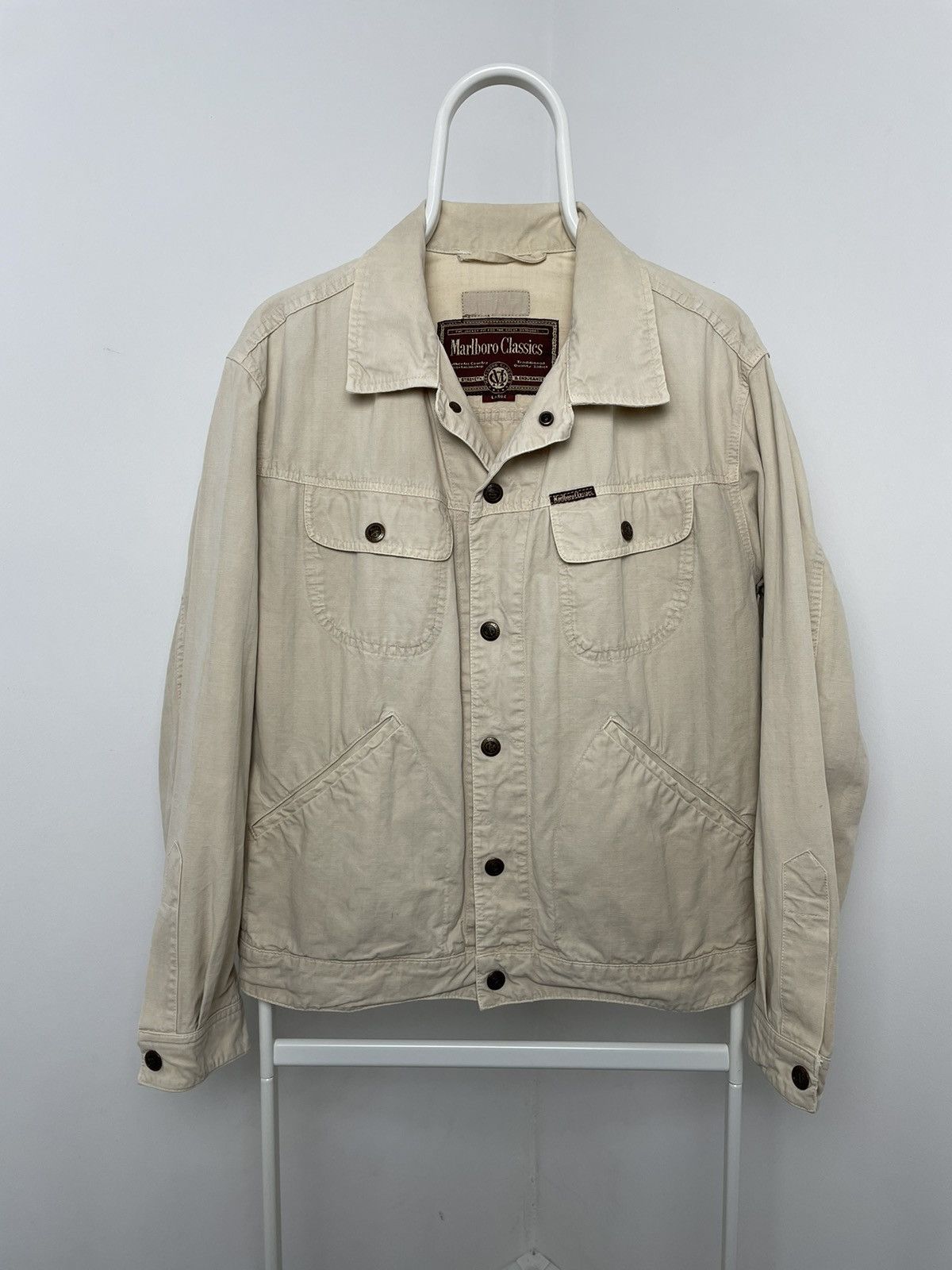 Marlboro × Marlboro Classics × Vintage Marlboro Classic Multi pocket Light Jacket vintage Size US L / EU 52-54 / 3 - 1 Thumbnail