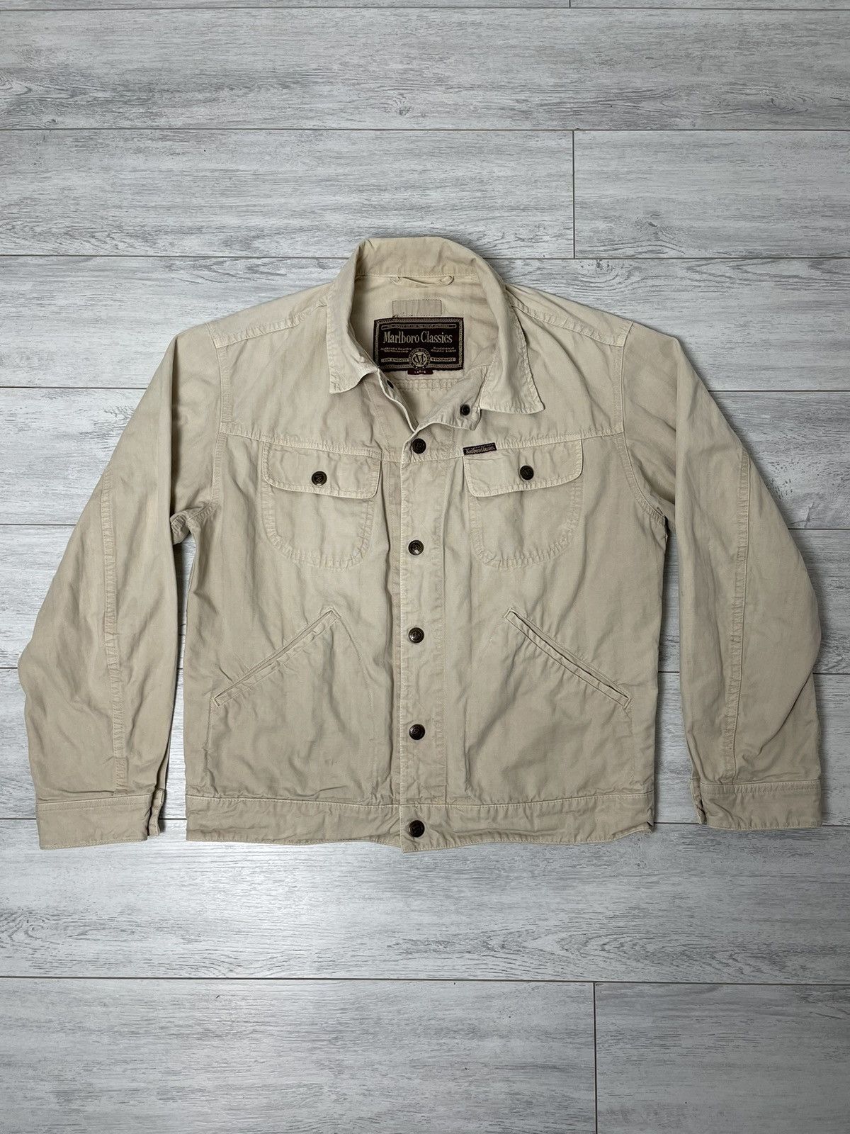 Marlboro × Marlboro Classics × Vintage Marlboro Classic Multi pocket Light Jacket vintage Size US L / EU 52-54 / 3 - 2 Thumbnail