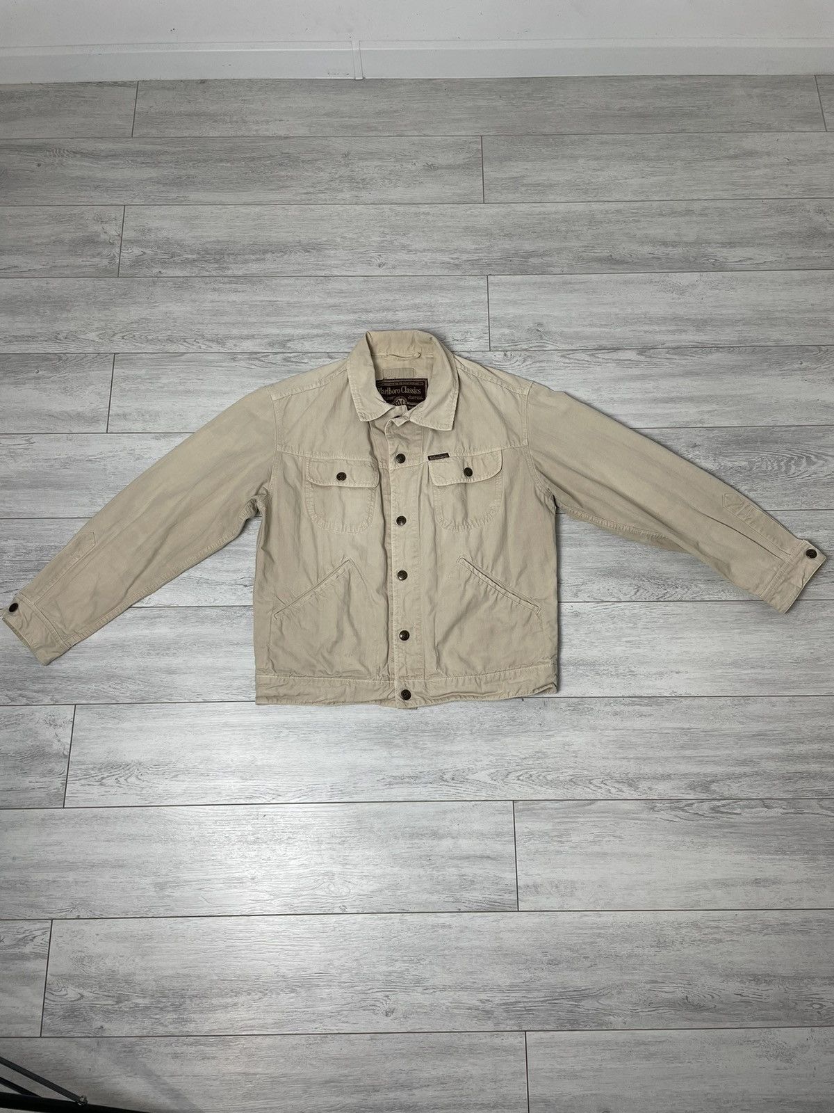 Marlboro × Marlboro Classics × Vintage Marlboro Classic Multi pocket Light Jacket vintage Size US L / EU 52-54 / 3 - 3 Thumbnail