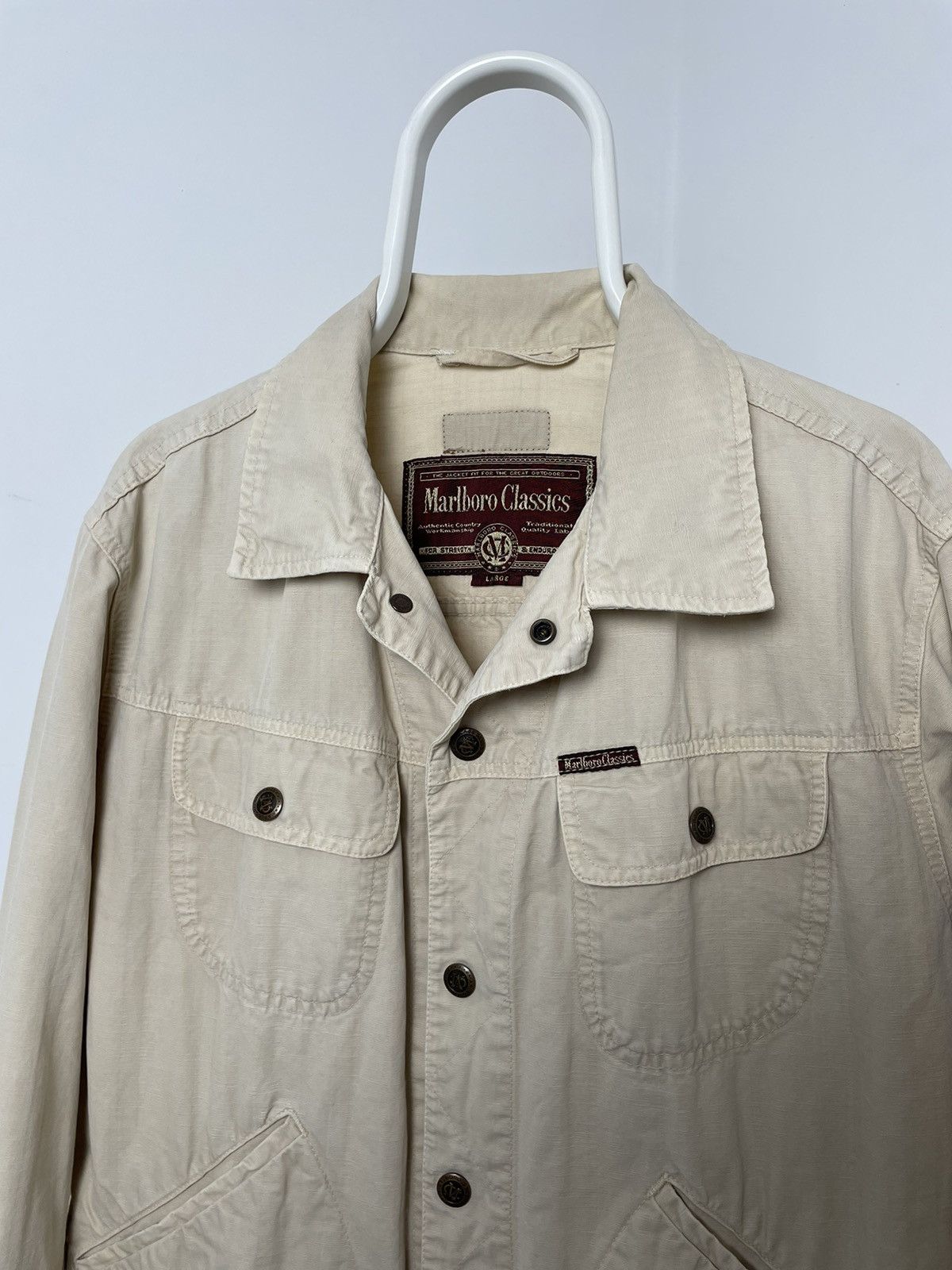 Marlboro × Marlboro Classics × Vintage Marlboro Classic Multi pocket Light Jacket vintage Size US L / EU 52-54 / 3 - 23 Thumbnail