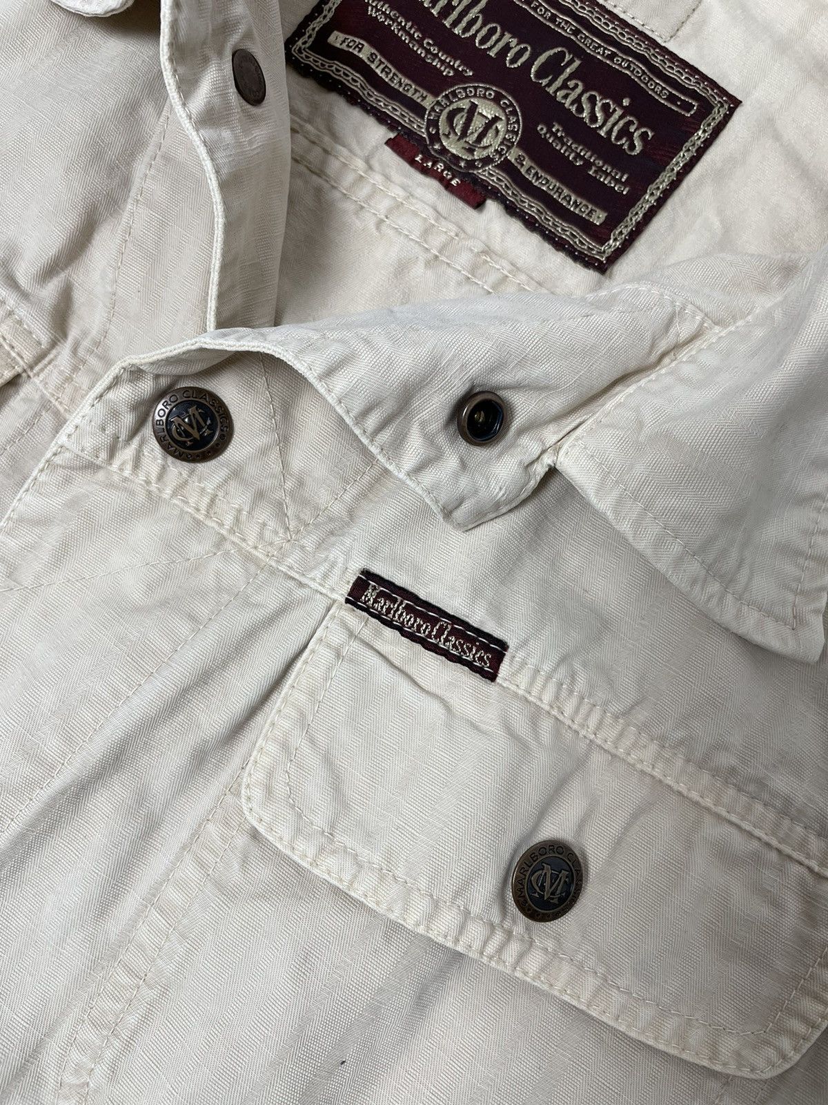 Marlboro × Marlboro Classics × Vintage Marlboro Classic Multi pocket Light Jacket vintage Size US L / EU 52-54 / 3 - 7 Thumbnail