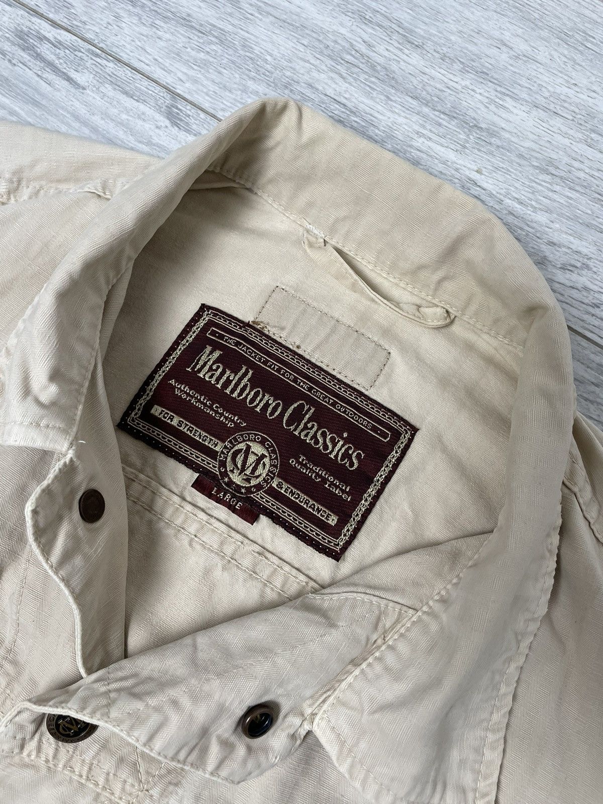 Marlboro × Marlboro Classics × Vintage Marlboro Classic Multi pocket Light Jacket vintage Size US L / EU 52-54 / 3 - 8 Thumbnail