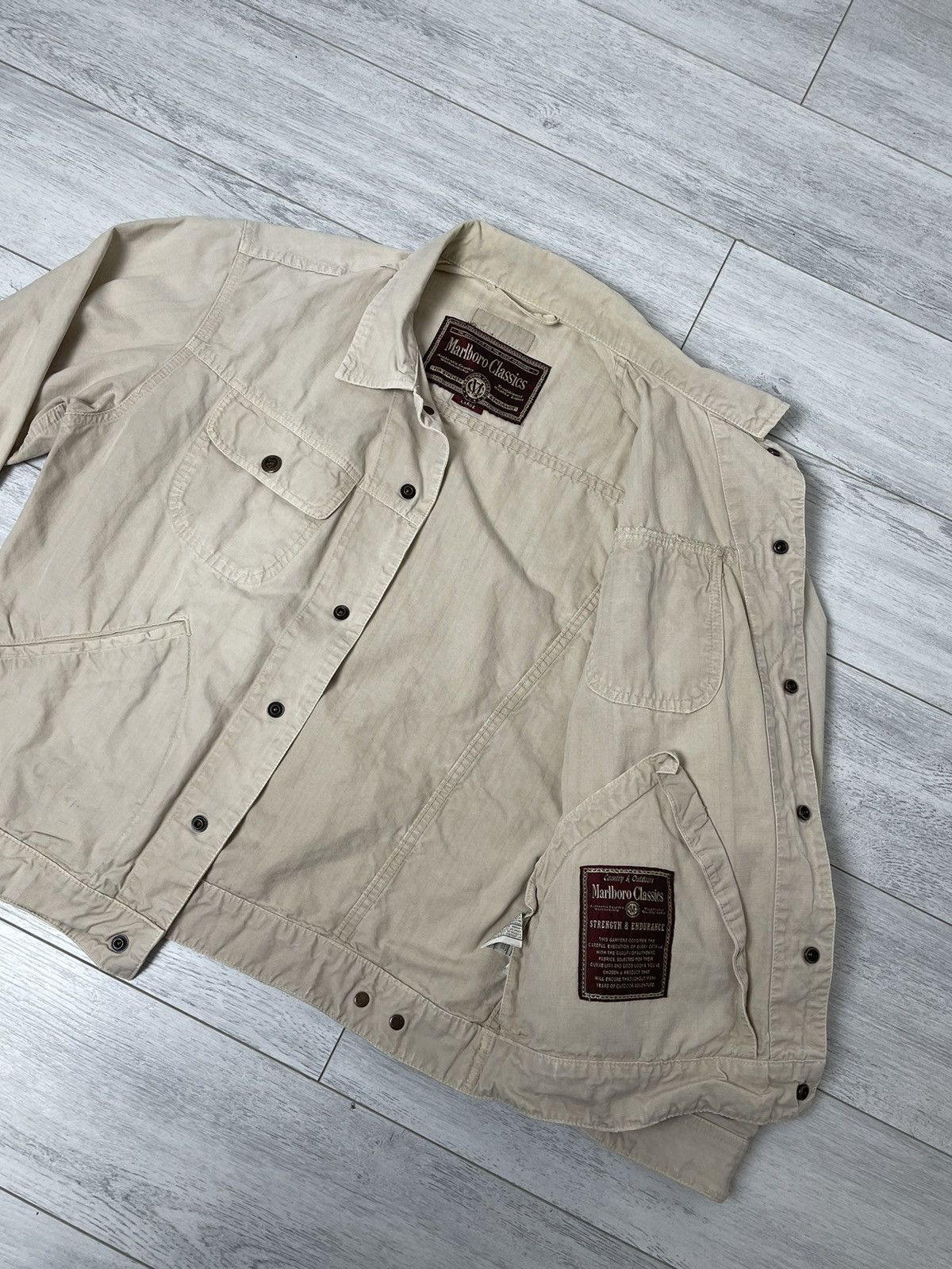 Marlboro × Marlboro Classics × Vintage Marlboro Classic Multi pocket Light Jacket vintage Size US L / EU 52-54 / 3 - 14 Thumbnail