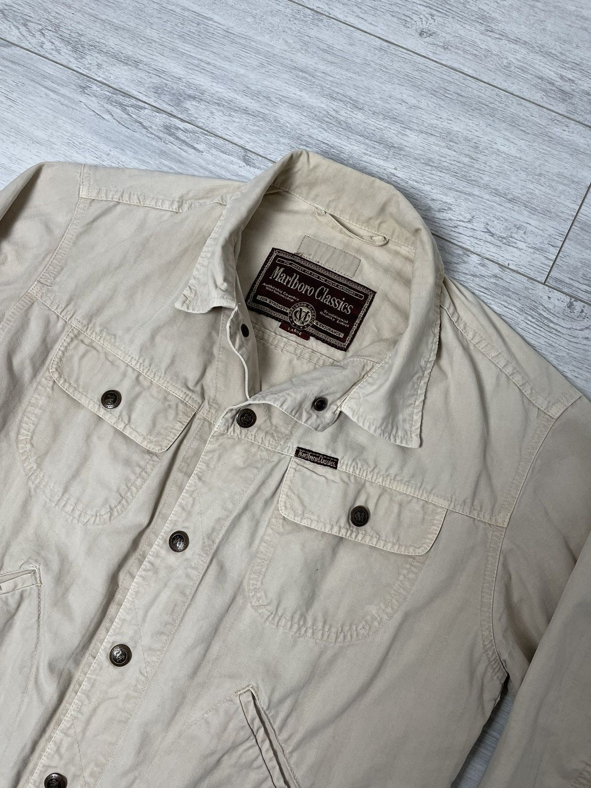 Marlboro × Marlboro Classics × Vintage Marlboro Classic Multi pocket Light Jacket vintage Size US L / EU 52-54 / 3 - 6 Thumbnail