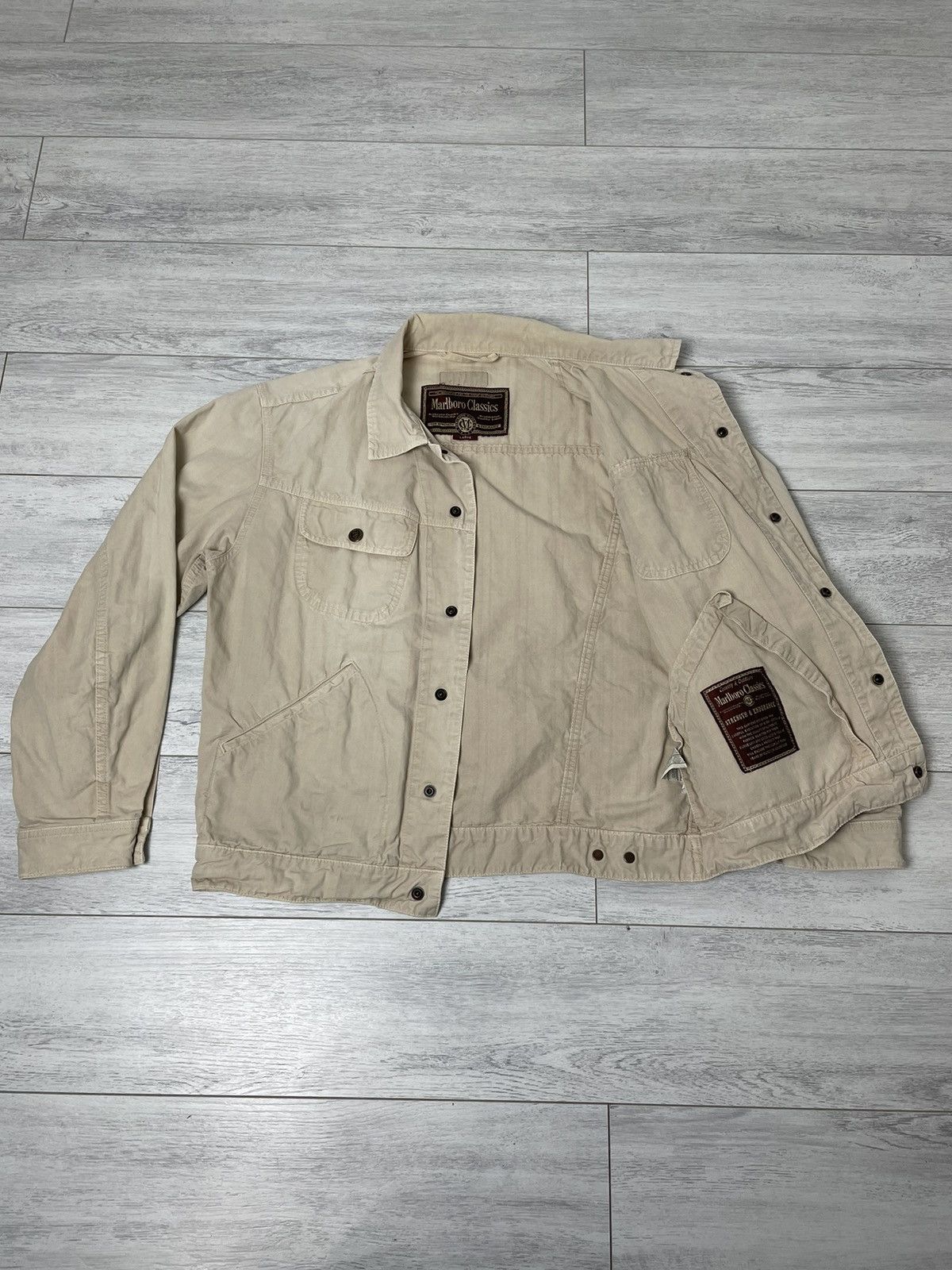 Marlboro × Marlboro Classics × Vintage Marlboro Classic Multi pocket Light Jacket vintage Size US L / EU 52-54 / 3 - 13 Thumbnail