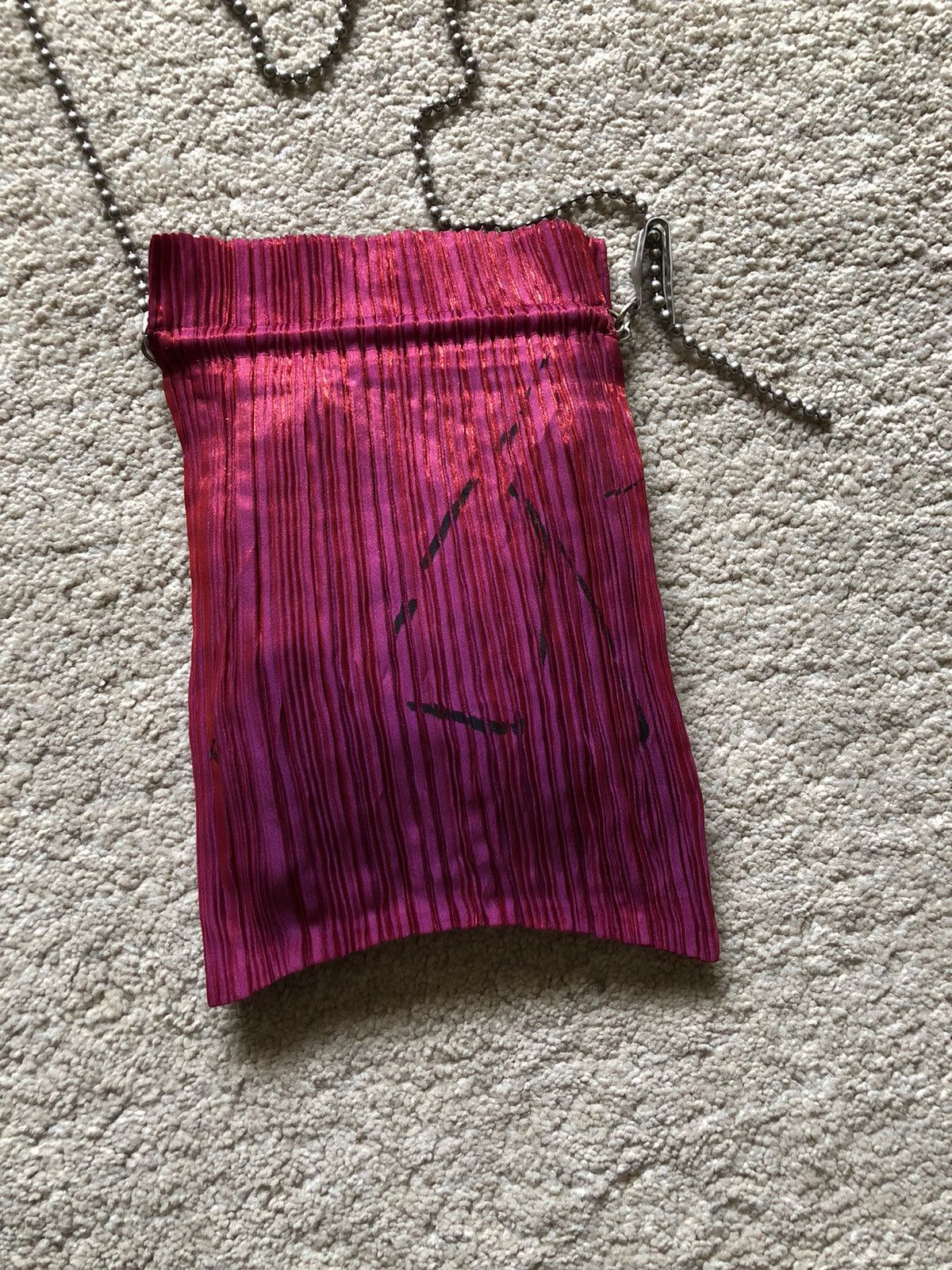 Pleats Please Issey Miyake 1990s Issey Miyake Pleat Please Chain Sling Bag Size ONE SIZE - 3 Thumbnail